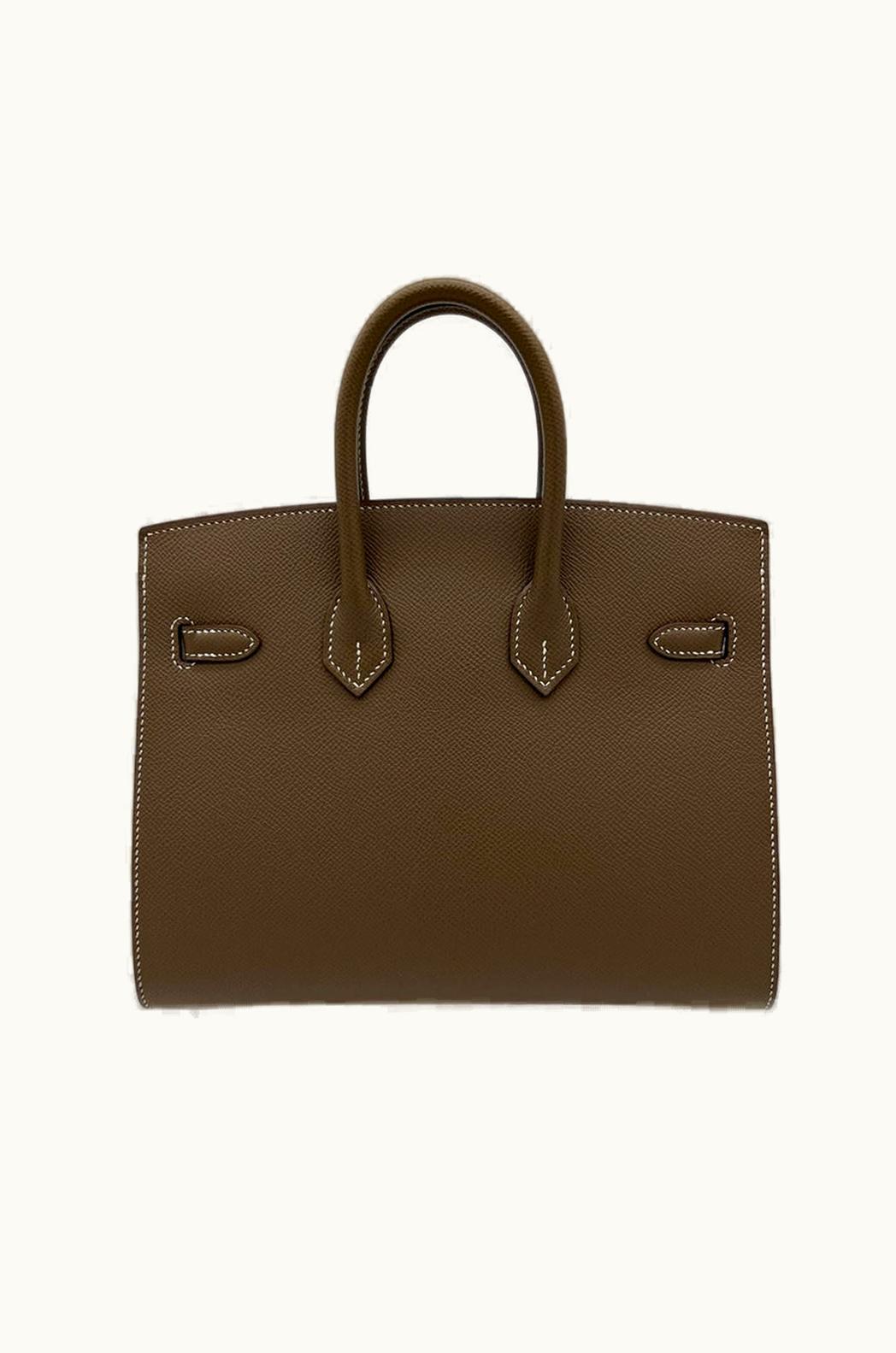 Hermès Hermès Birkin 25cm - Etoupe - Epsom - Retourne - Palladium (PHW)