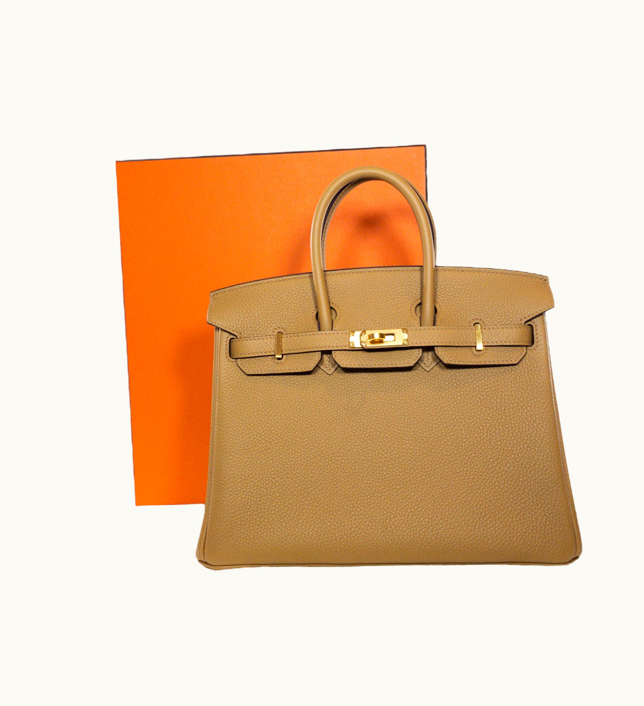 Hermès Hermès Birkin 25cm - Biscuit - Epsom - Retourne - Gold (GHW)