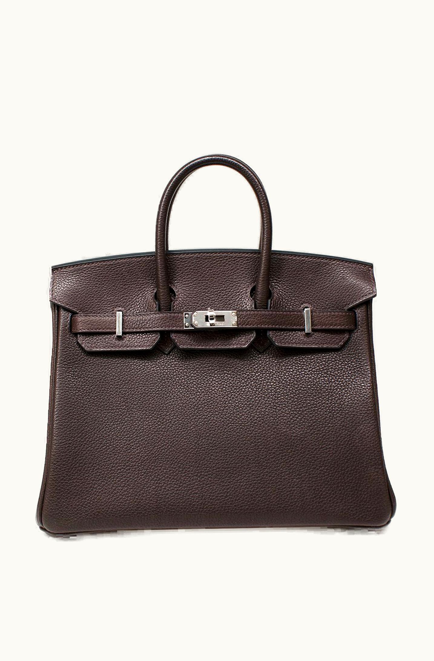 Hermès Hermès Birkin 25cm - Ebene - Swift - Sellier - Palladium (PHW)
