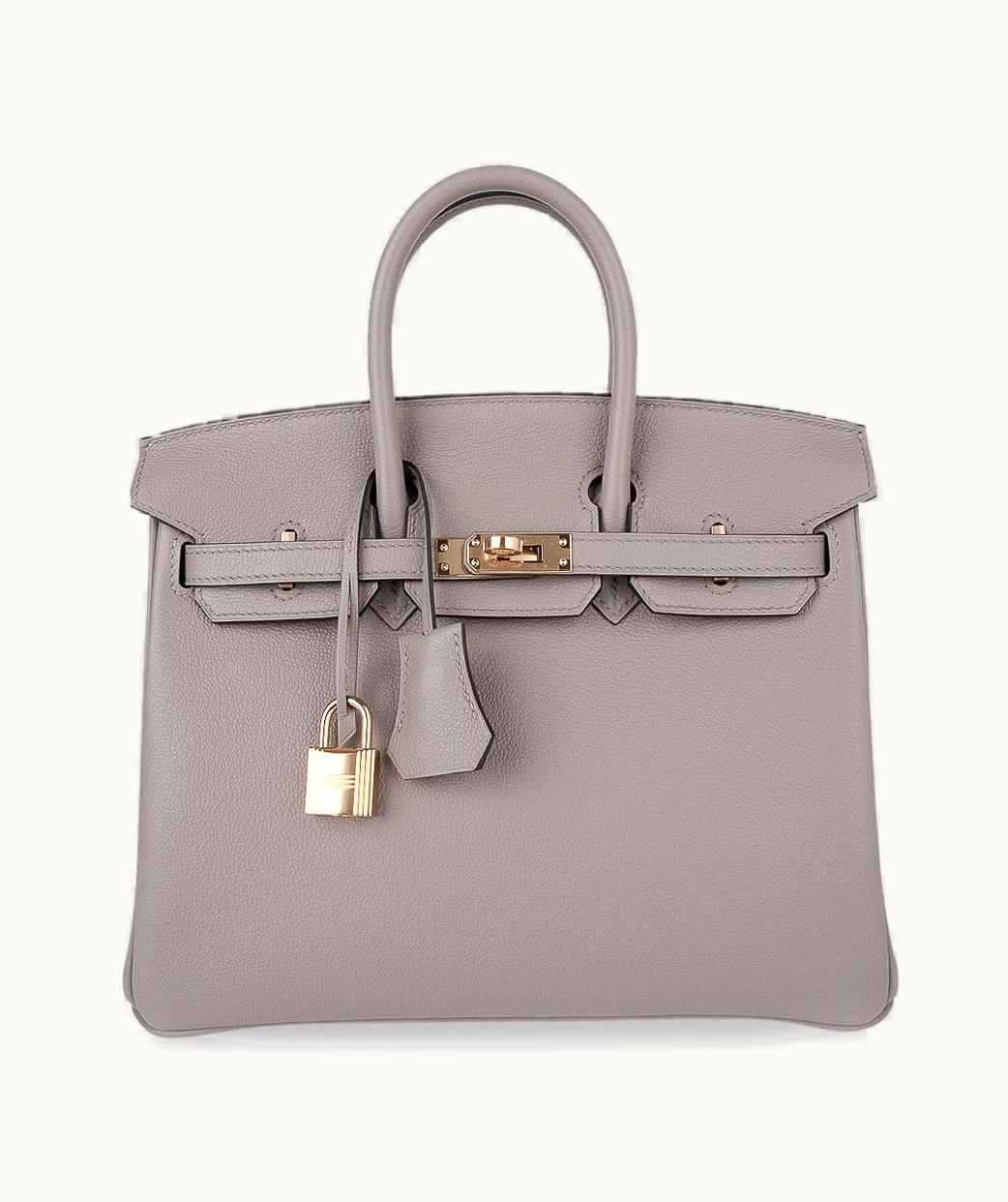 Hermès Hermès Birkin 25cm - Gris Asphalte - Swift - Sellier - Gold (GHW)
