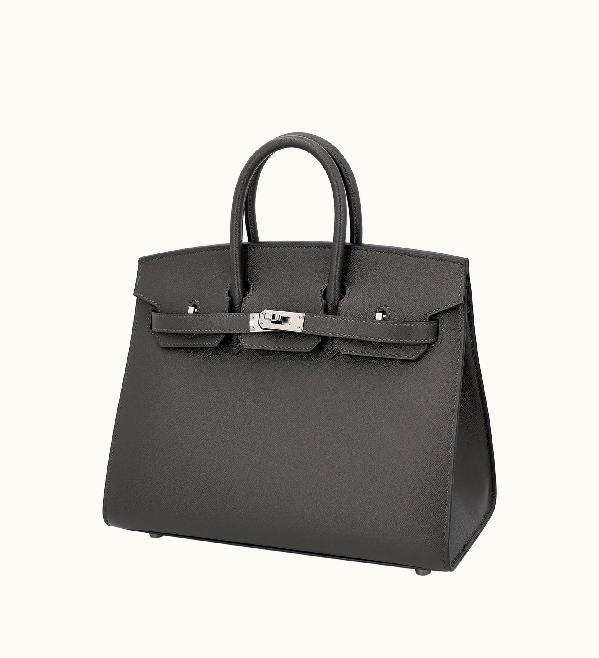 Hermès Hermès Birkin 25cm - Graphite - Swift - Sellier - Palladium (PHW)