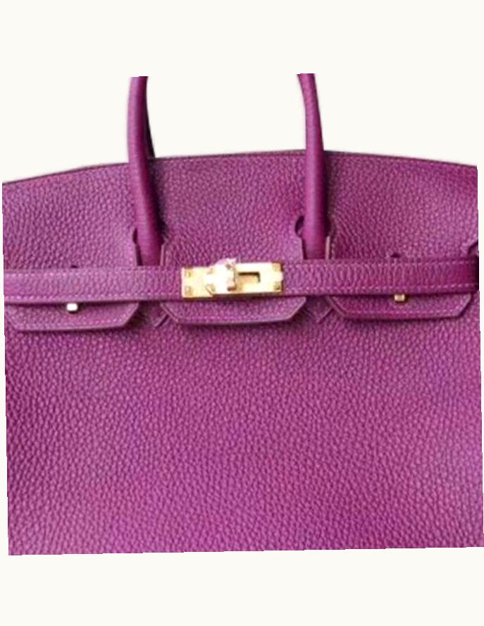 Hermès Hermès Birkin 25cm - Anemone - Swift - Sellier - Gold (GHW)