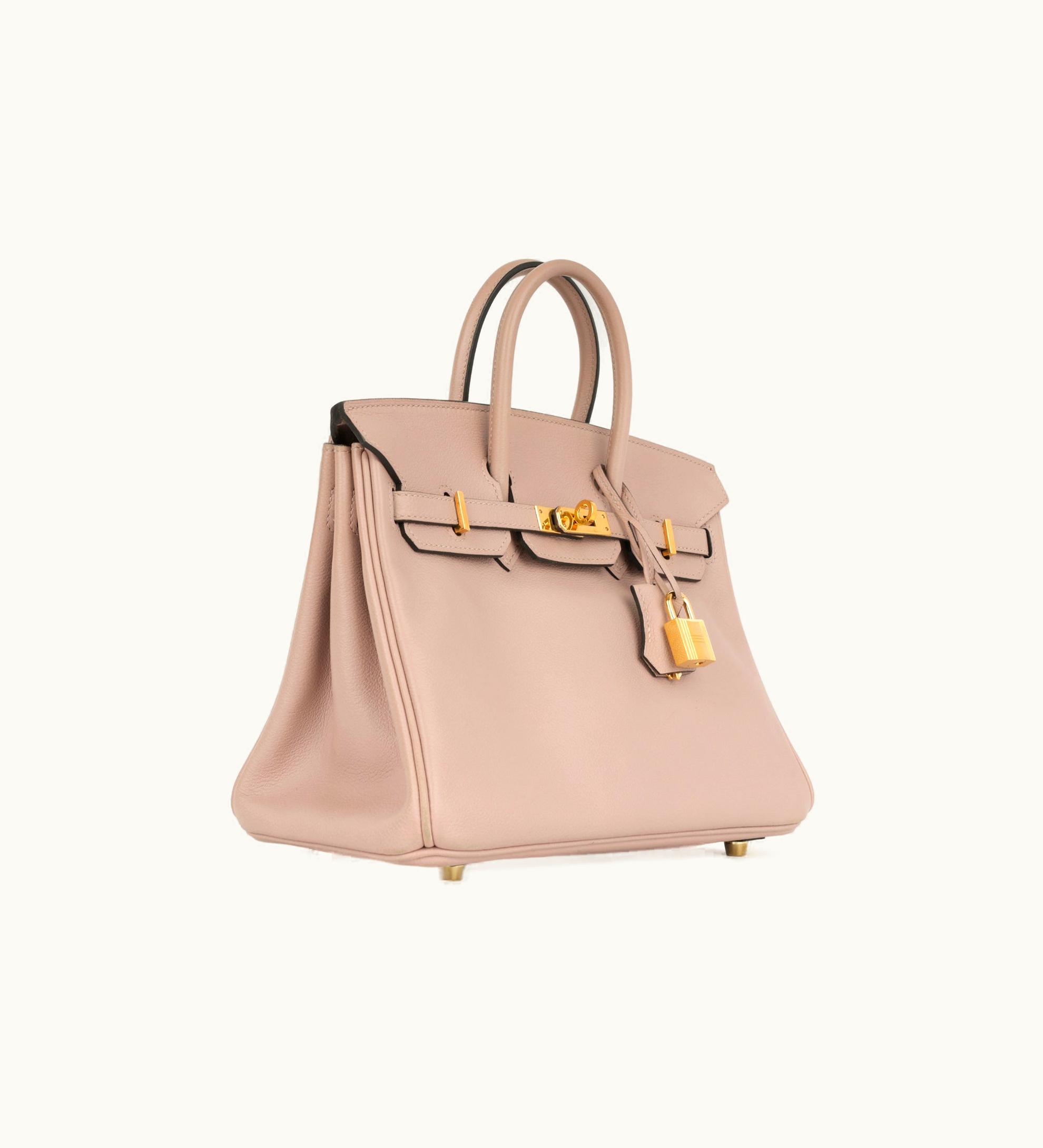 Hermès Hermès Birkin 25cm - Glycine - Clemence - Retourne - Gold (GHW)