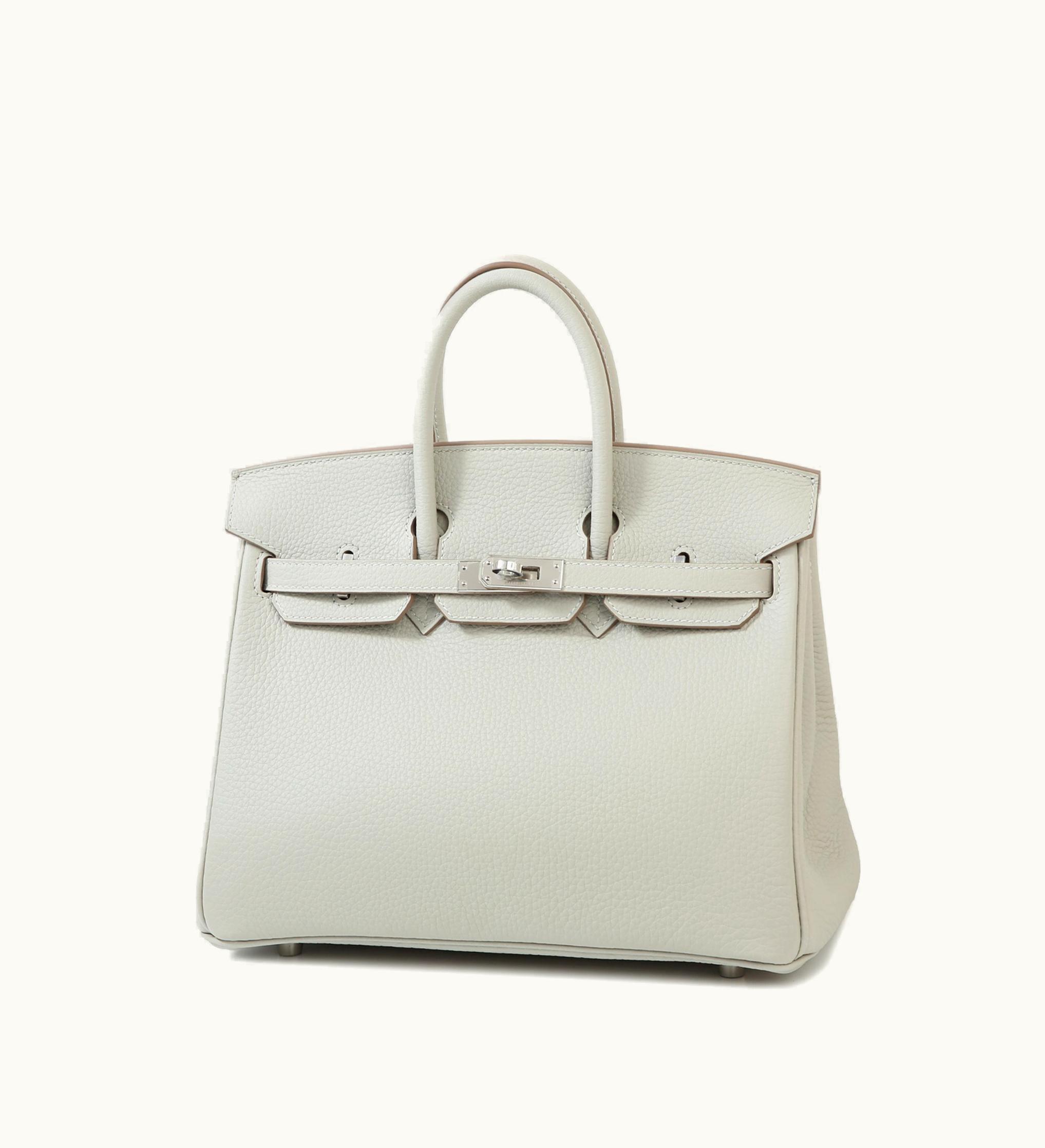 Hermès Hermès Birkin 25cm - Nata - Togo - Retourne - Palladium (PHW)