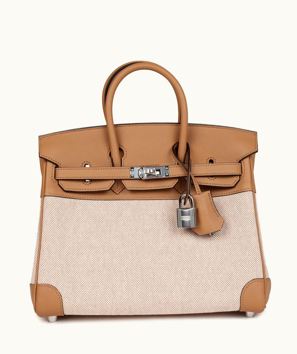 Hermès Hermès Birkin 25cm - Chai - Swift - Retourne - Palladium (PHW)