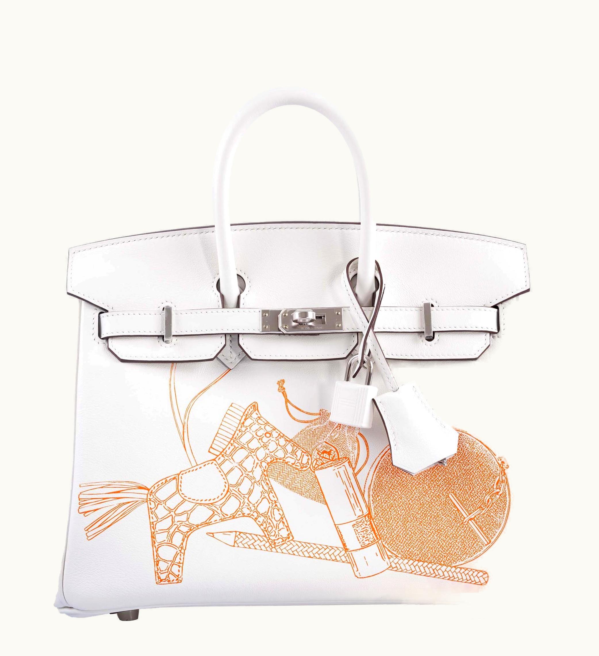Hermès Hermès Birkin 25cm - Blanc - Swift - Retourne - Palladium (PHW)