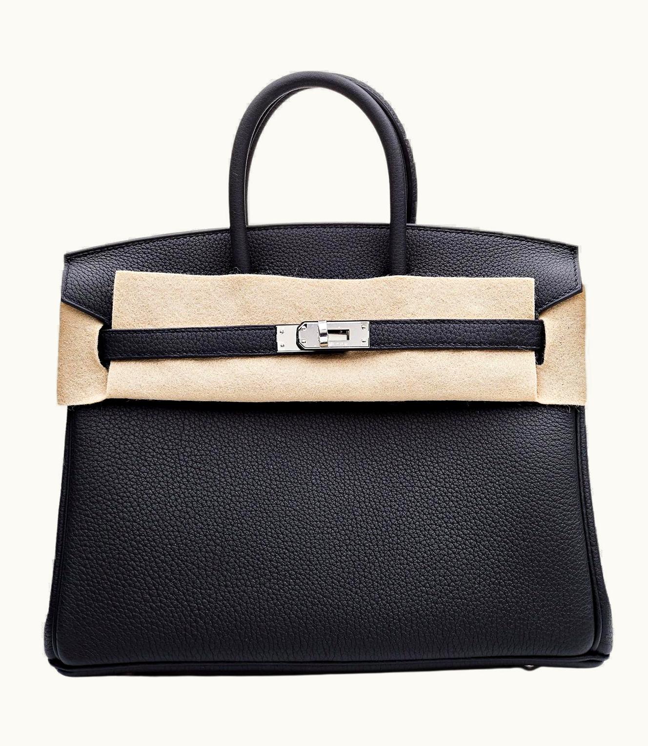 Hermès Hermès Birkin 25cm - Noir - Togo - Retourne - Palladium (PHW)