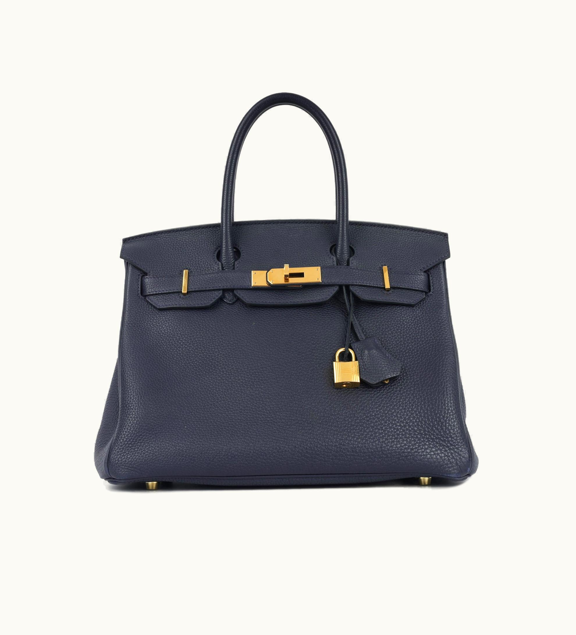 Hermès Hermès Birkin 30cm - Bleu Nuit - Swift - Retourne - Gold (GHW)