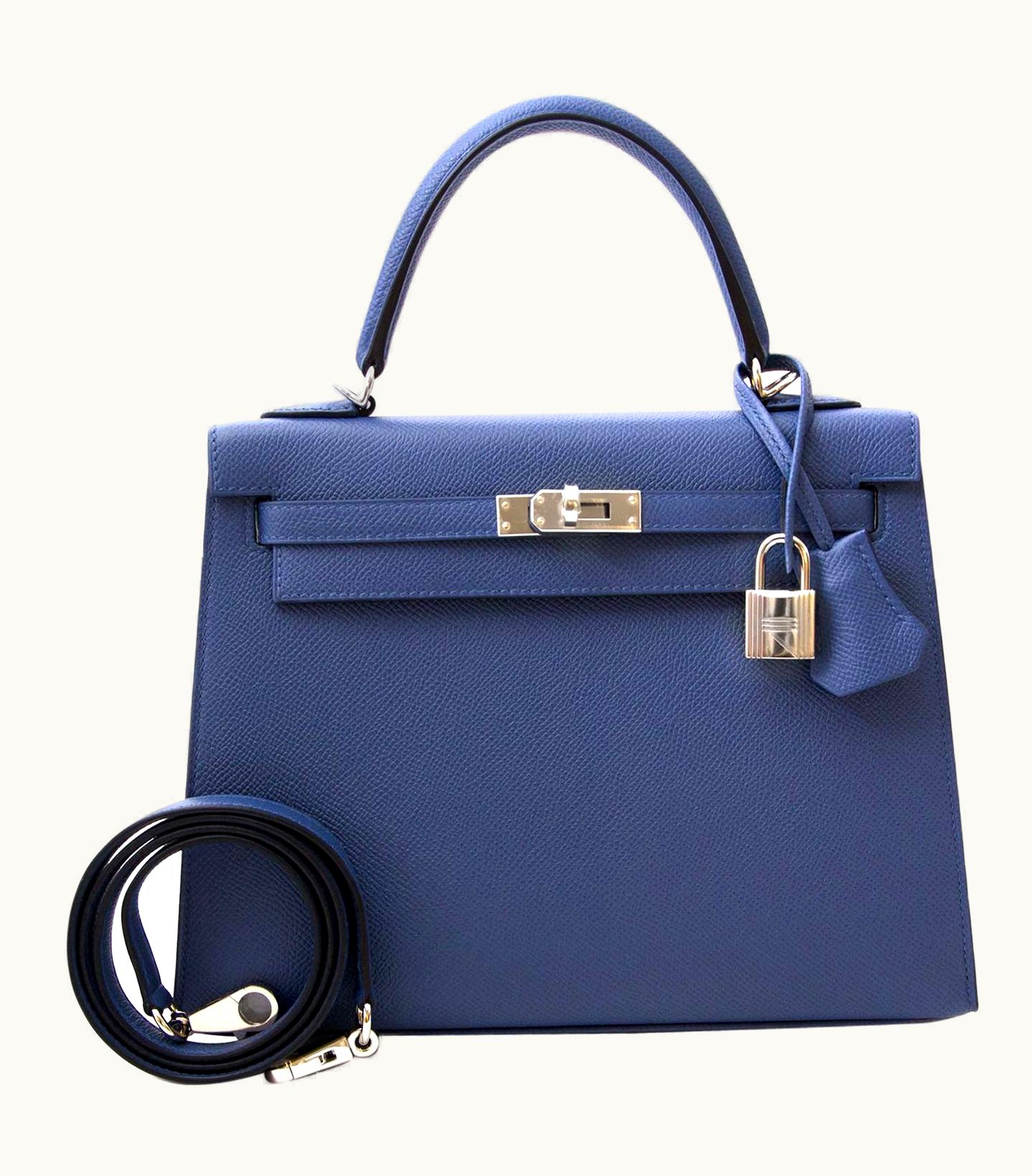 Hermès Hermès Birkin 30cm - Bleu Brighton - Clemence - Retourne - Palladium (PHW)