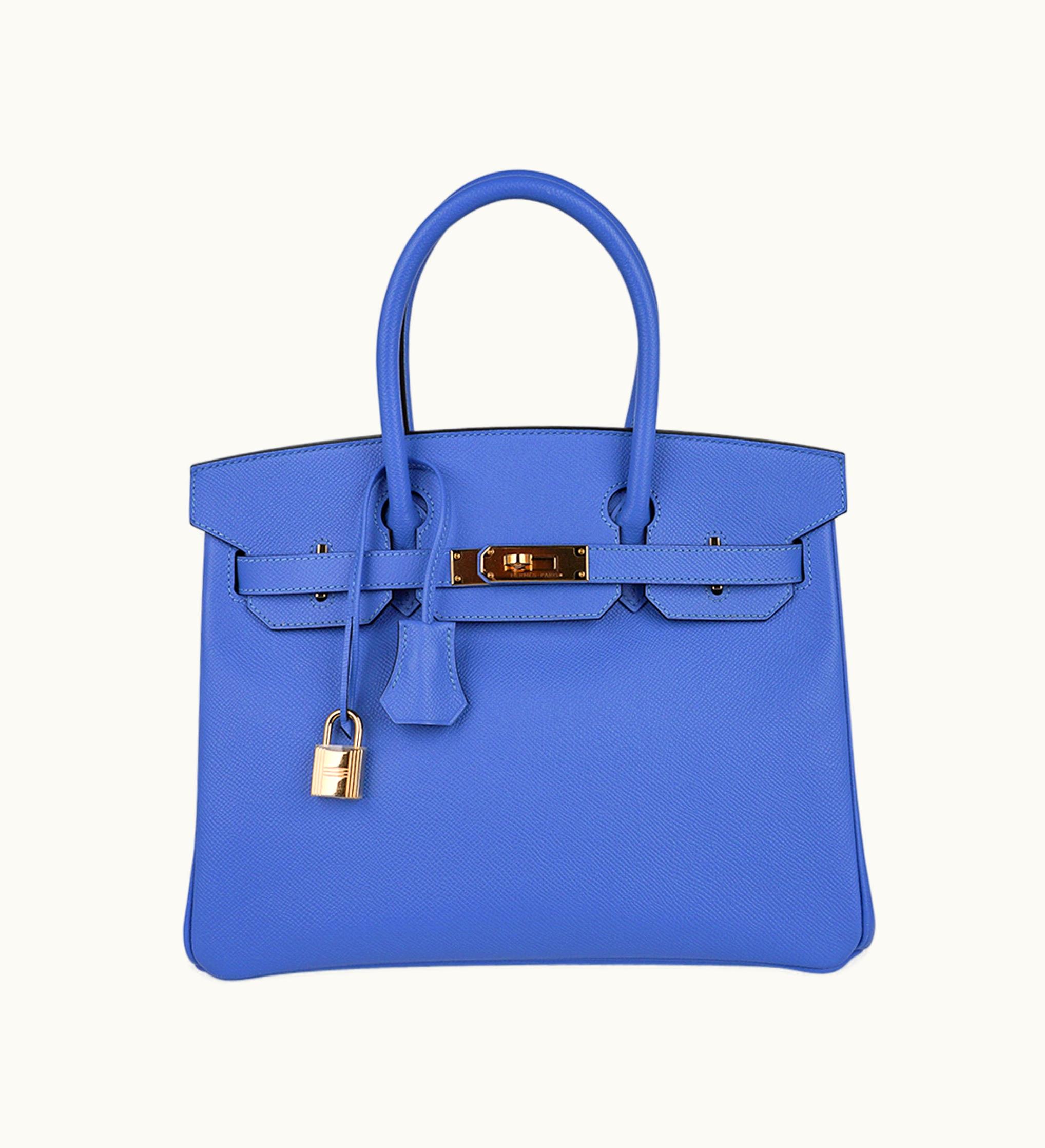 Hermès Hermès Birkin 30cm - Bleu Paradis - Swift - Sellier - Gold (GHW)