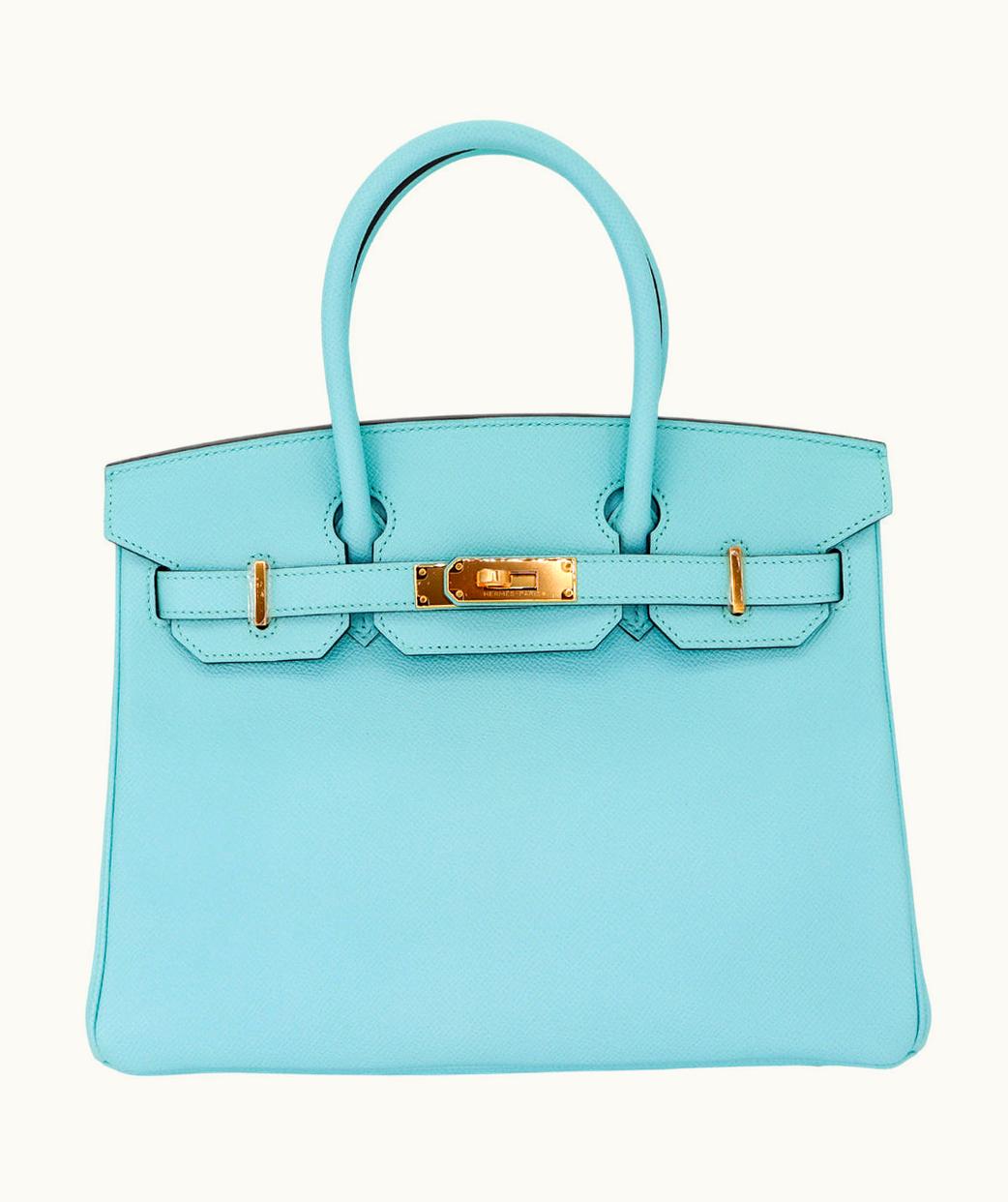 Hermès Hermès Birkin 30cm - Bleu Atoll - Epsom - Retourne - Gold (GHW)