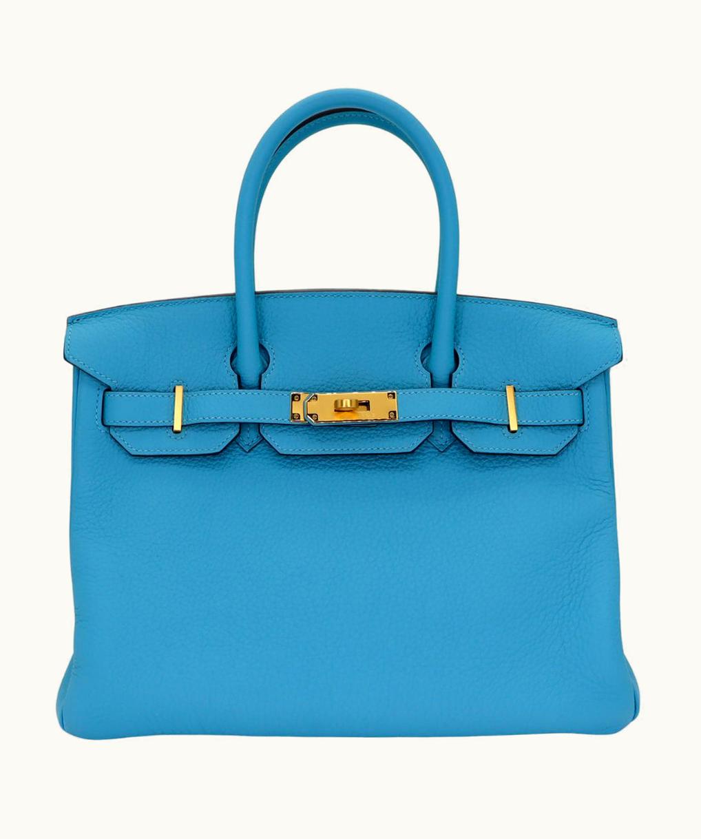 Hermès Hermès Birkin 30cm - Bleu Du Nord - Clemence - Retourne - Gold (GHW)