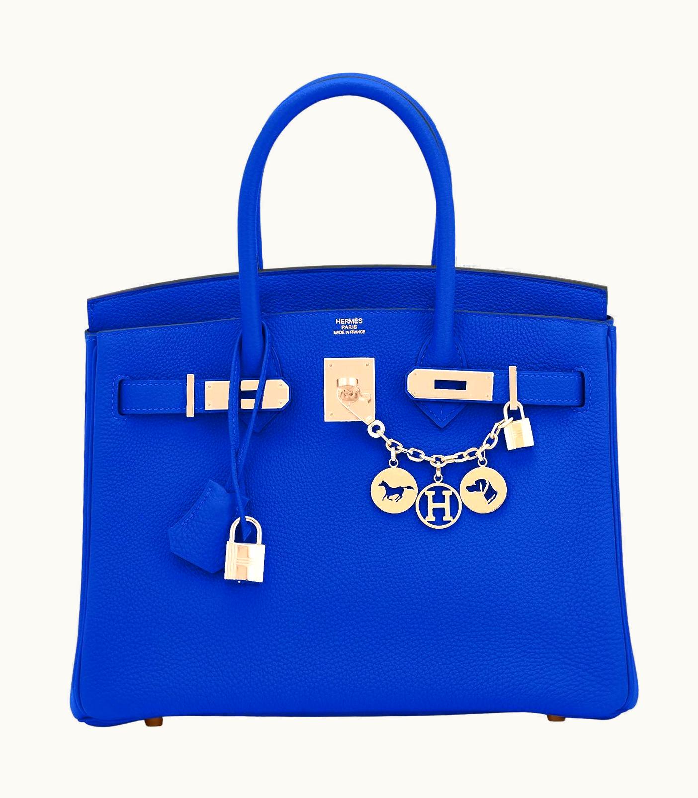 Hermès Hermès Birkin 30cm - Bleu Royal - Togo - Sellier - Gold (GHW)