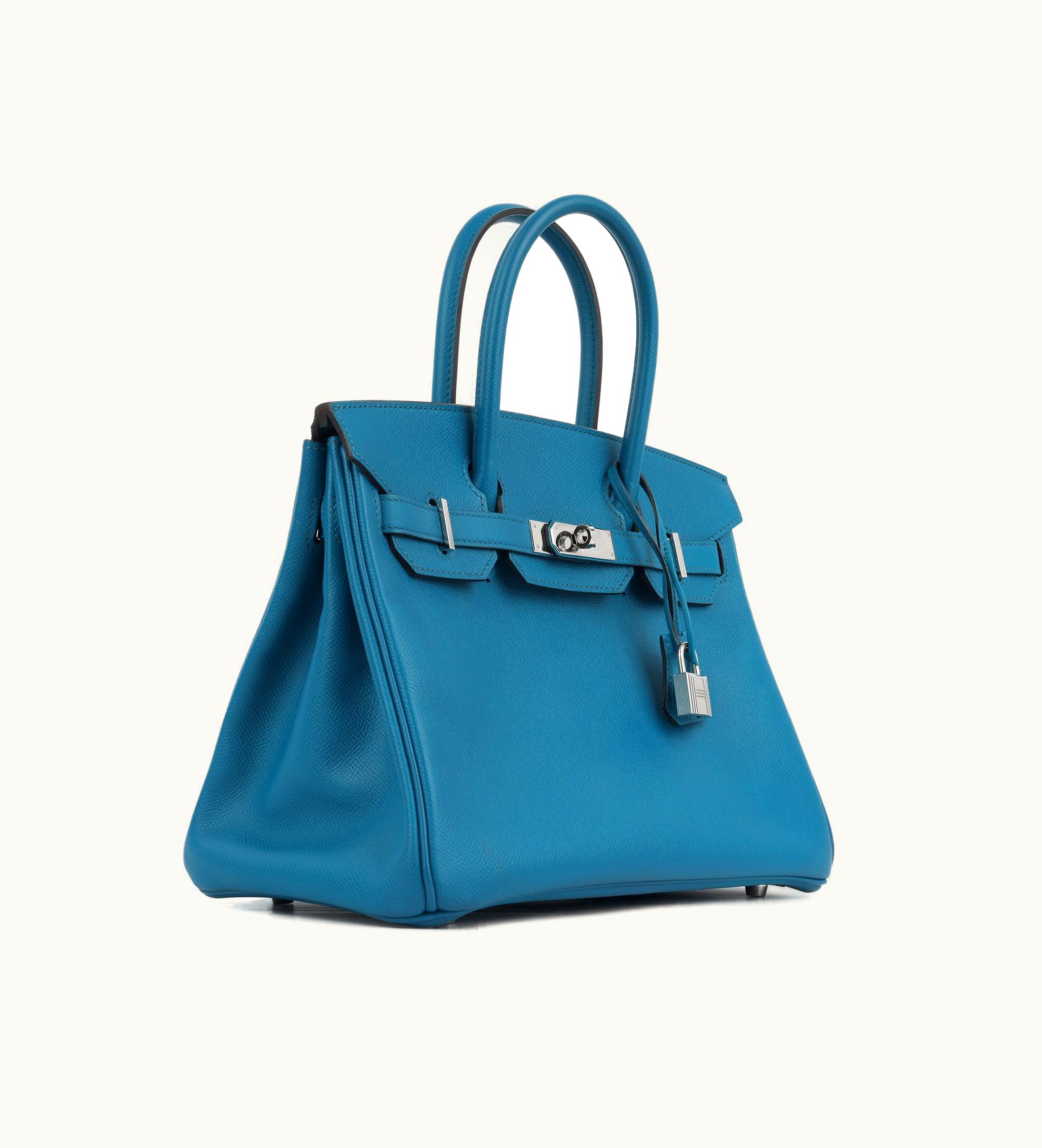Hermès Hermès Birkin 30cm - Bleu Izmir - Epsom - Retourne - Palladium (PHW)