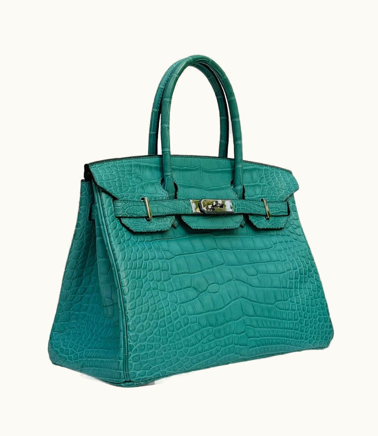 Hermès Hermès Birkin 30cm - Bleu Paon - Clemence - Retourne - Palladium (PHW)