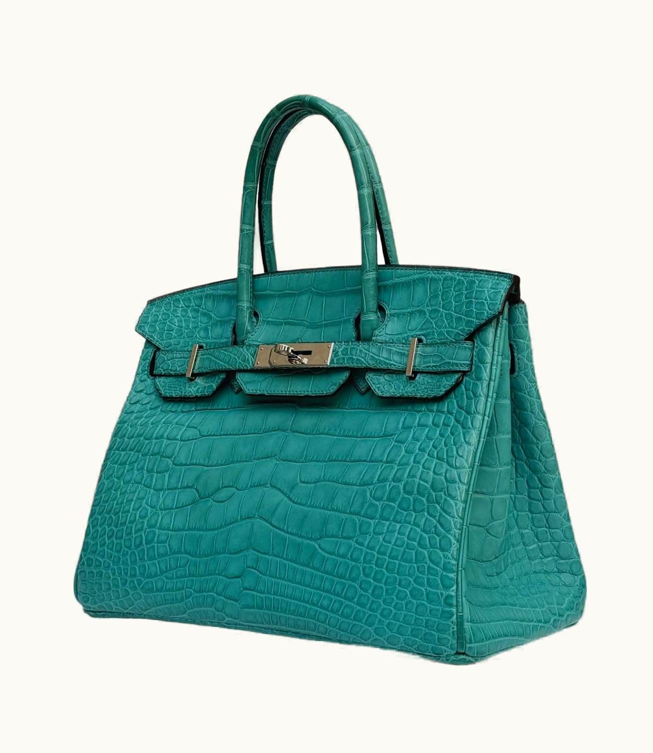 Hermès Hermès Birkin 30cm - Bleu Paon - Clemence - Sellier - Palladium (PHW)