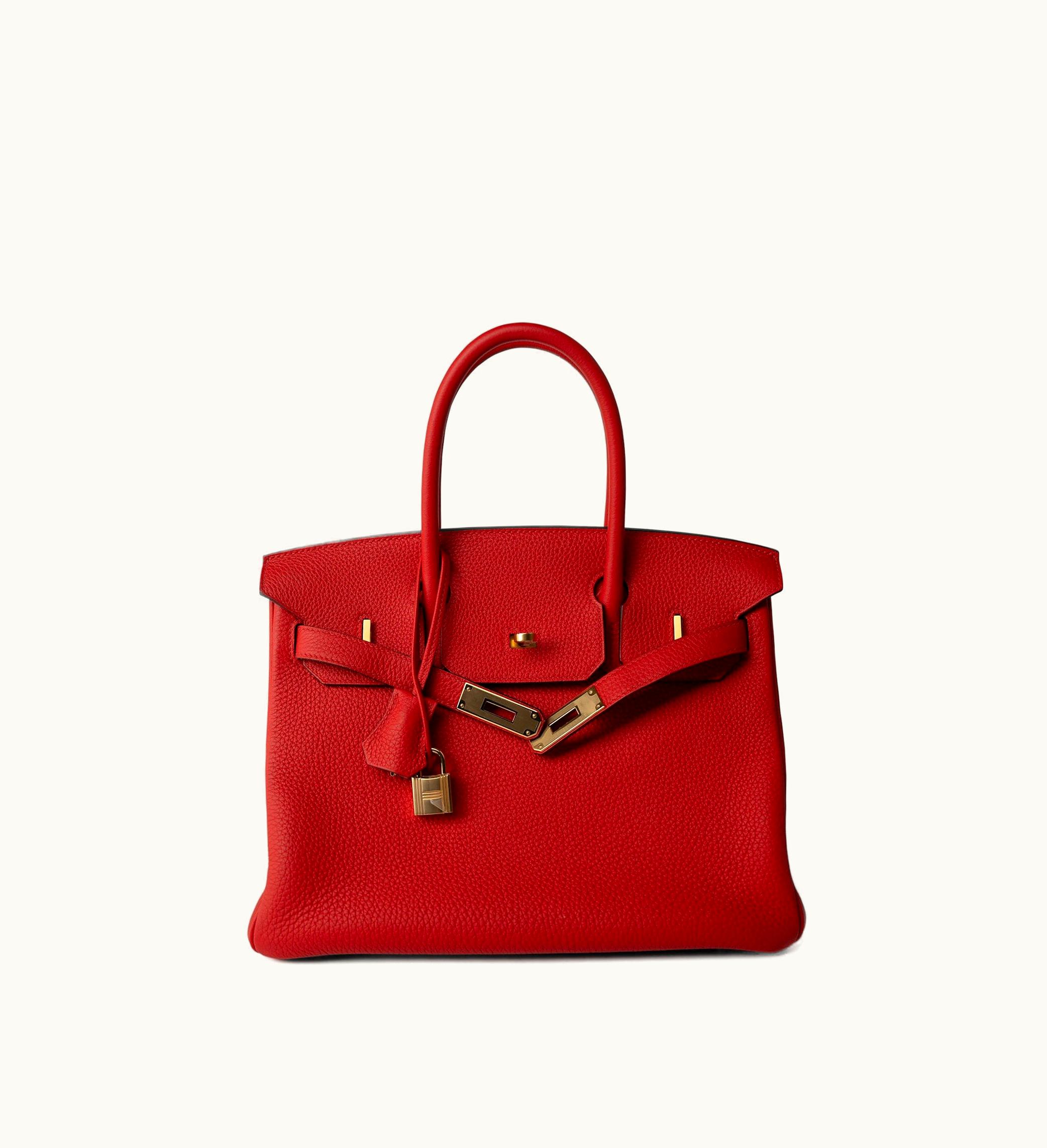 Hermès Hermès Birkin 30cm - Rouge de Coeur - Clemence - Retourne - Gold (GHW)