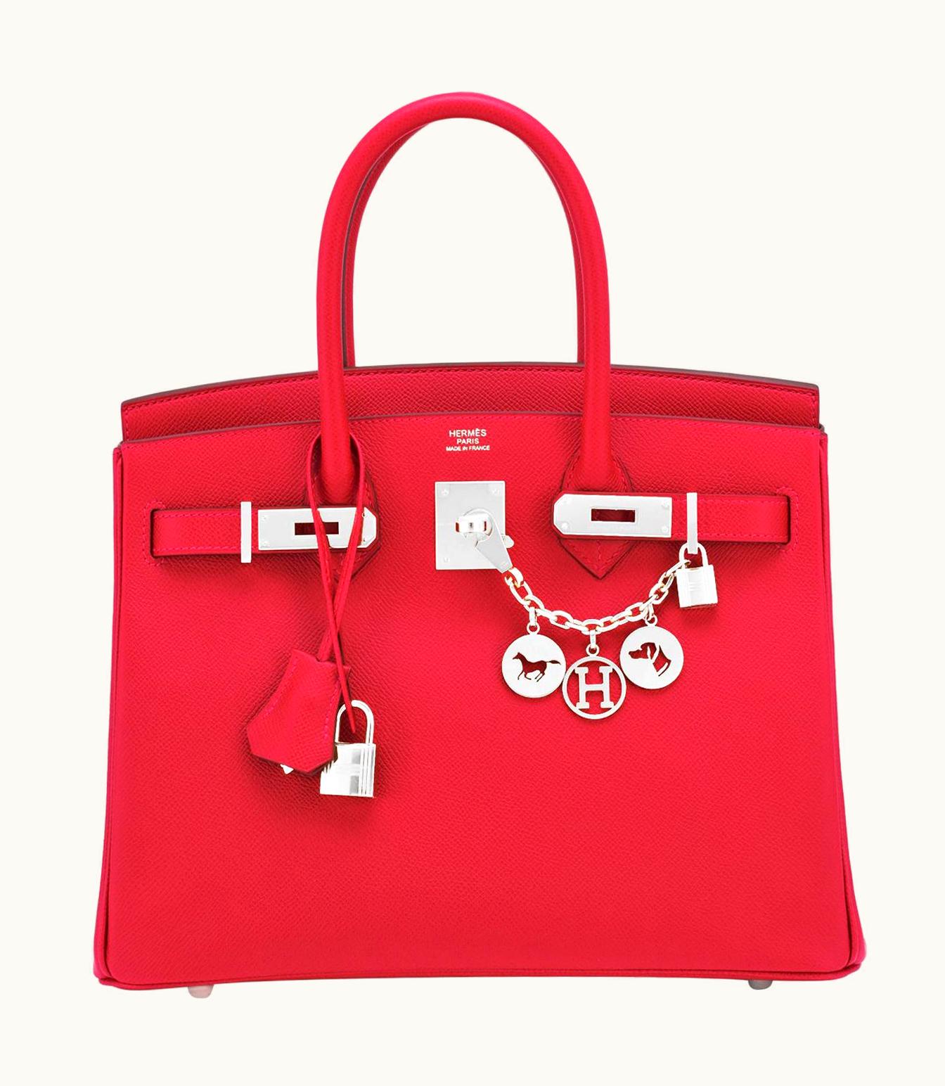 Hermès Hermès Birkin 30cm - Rouge de Coeur - Swift - Retourne - Palladium (PHW)
