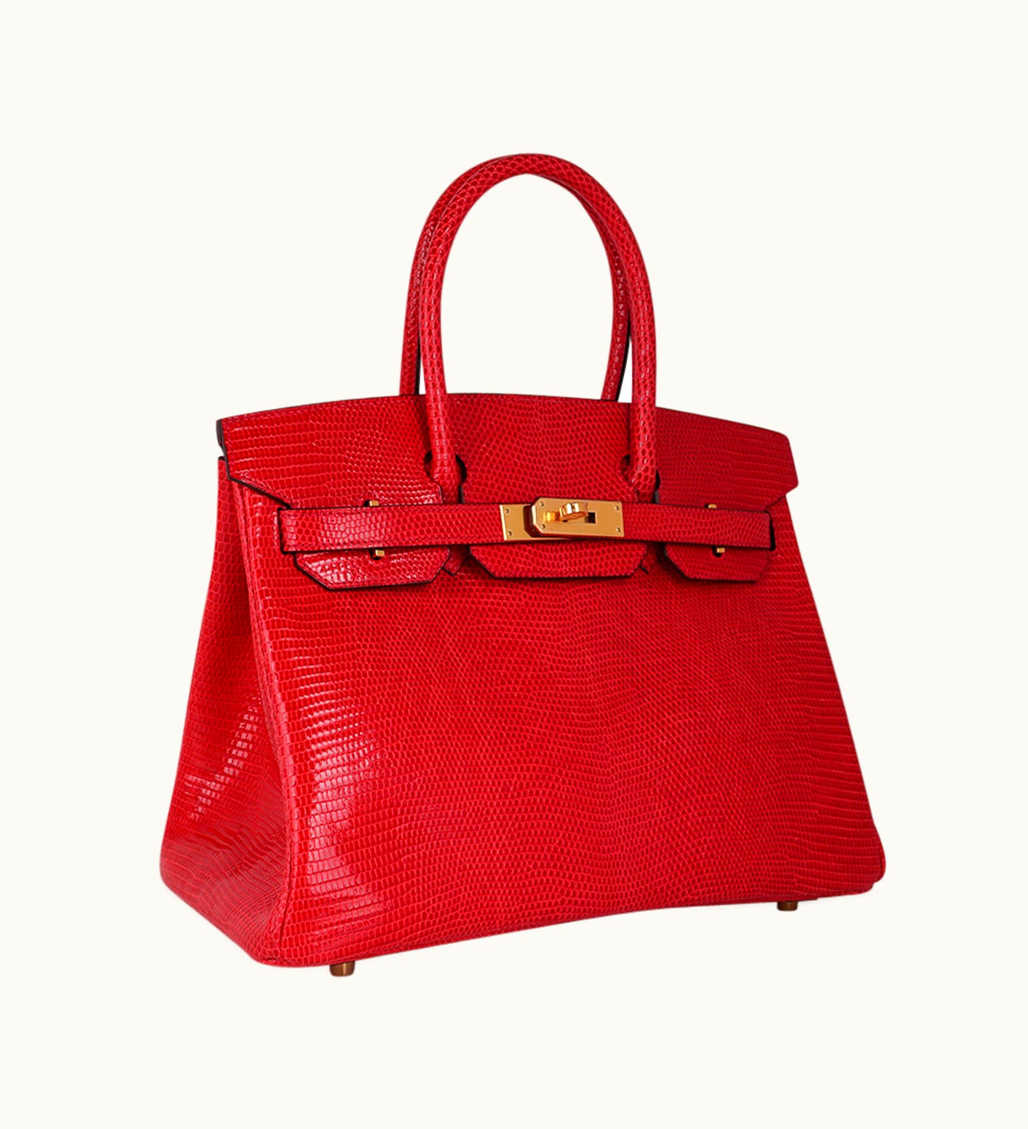 Hermès Hermès Birkin 30cm - Rouge Exotique - Swift - Retourne - Gold (GHW)