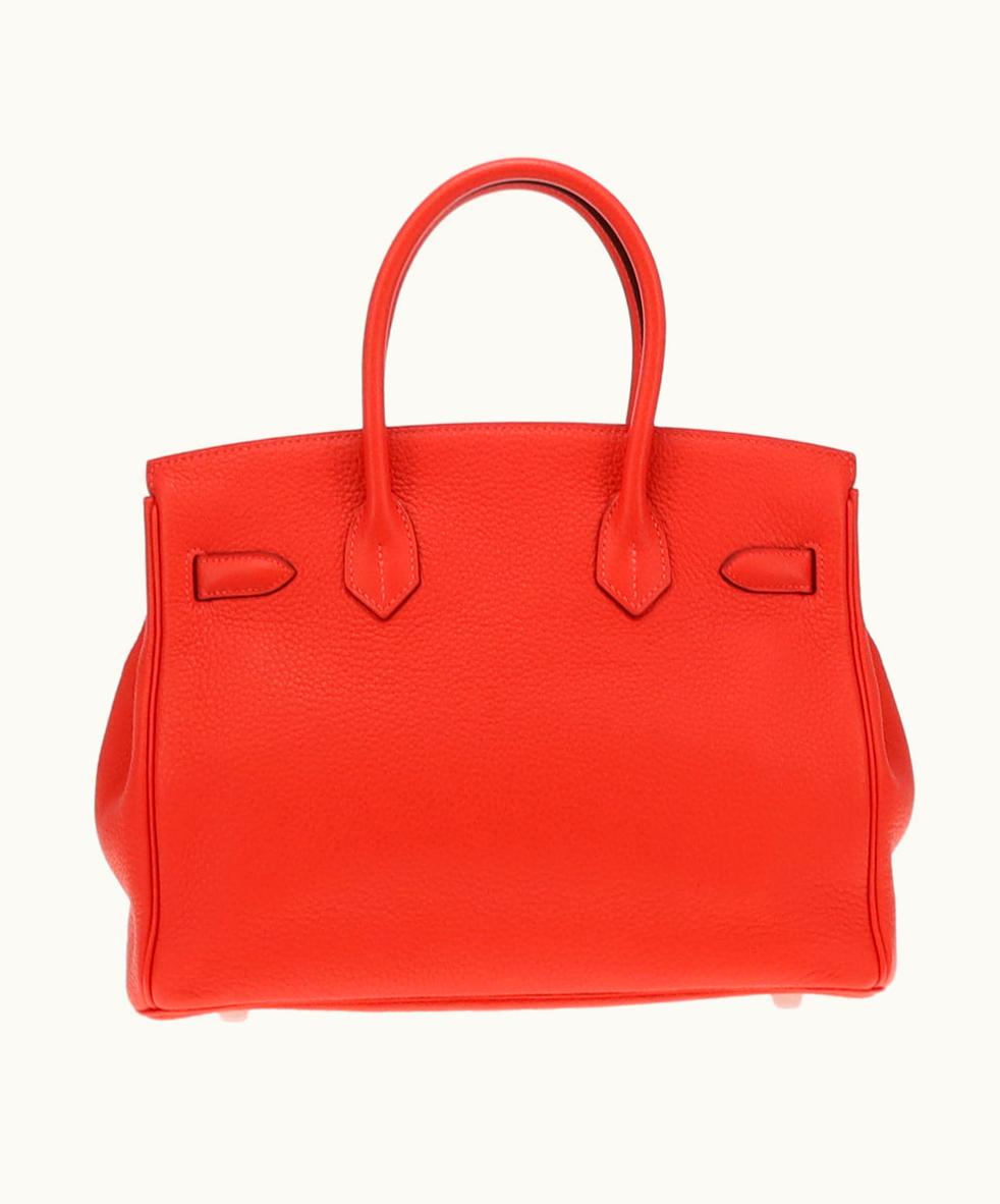 Hermès Hermès Birkin 30cm - Rouge Pivoine - Togo - Sellier - Palladium (PHW)