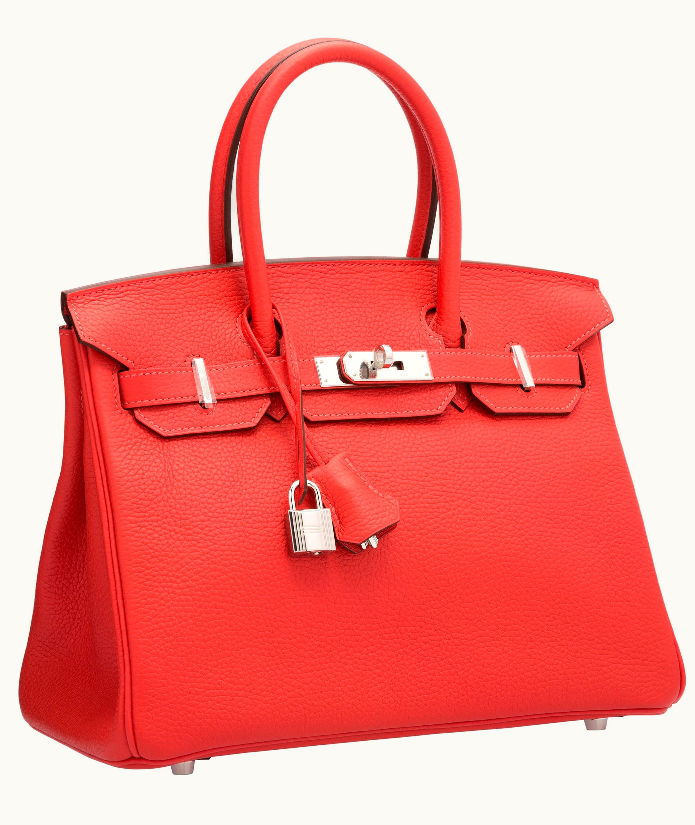 Hermès Hermès Birkin 30cm - Rouge Pivoine - Swift - Retourne - Palladium (PHW)