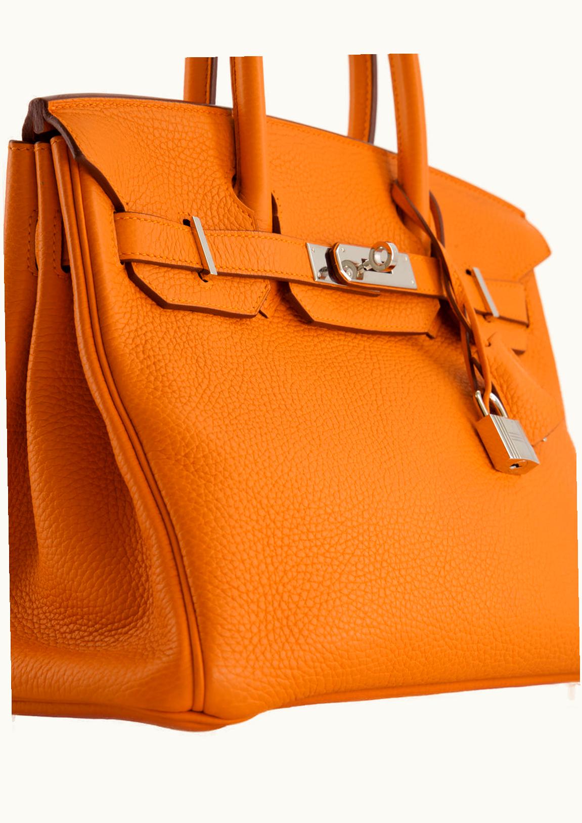 Hermès Hermès Birkin 30cm - Orange - Togo - Sellier - Palladium (PHW)