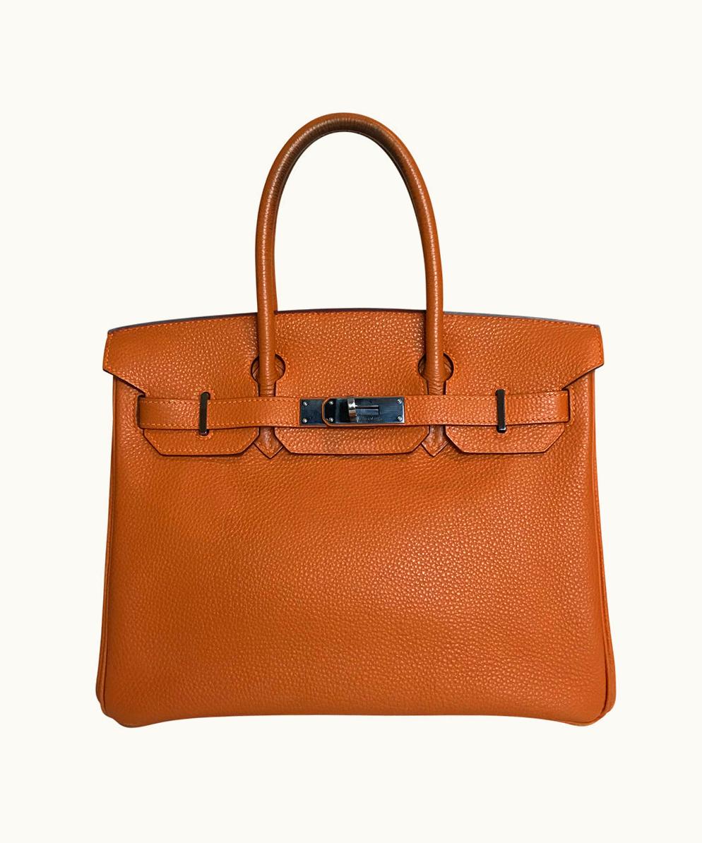 Hermès Hermès Birkin 30cm - Potiron - Togo - Retourne - Palladium (PHW)