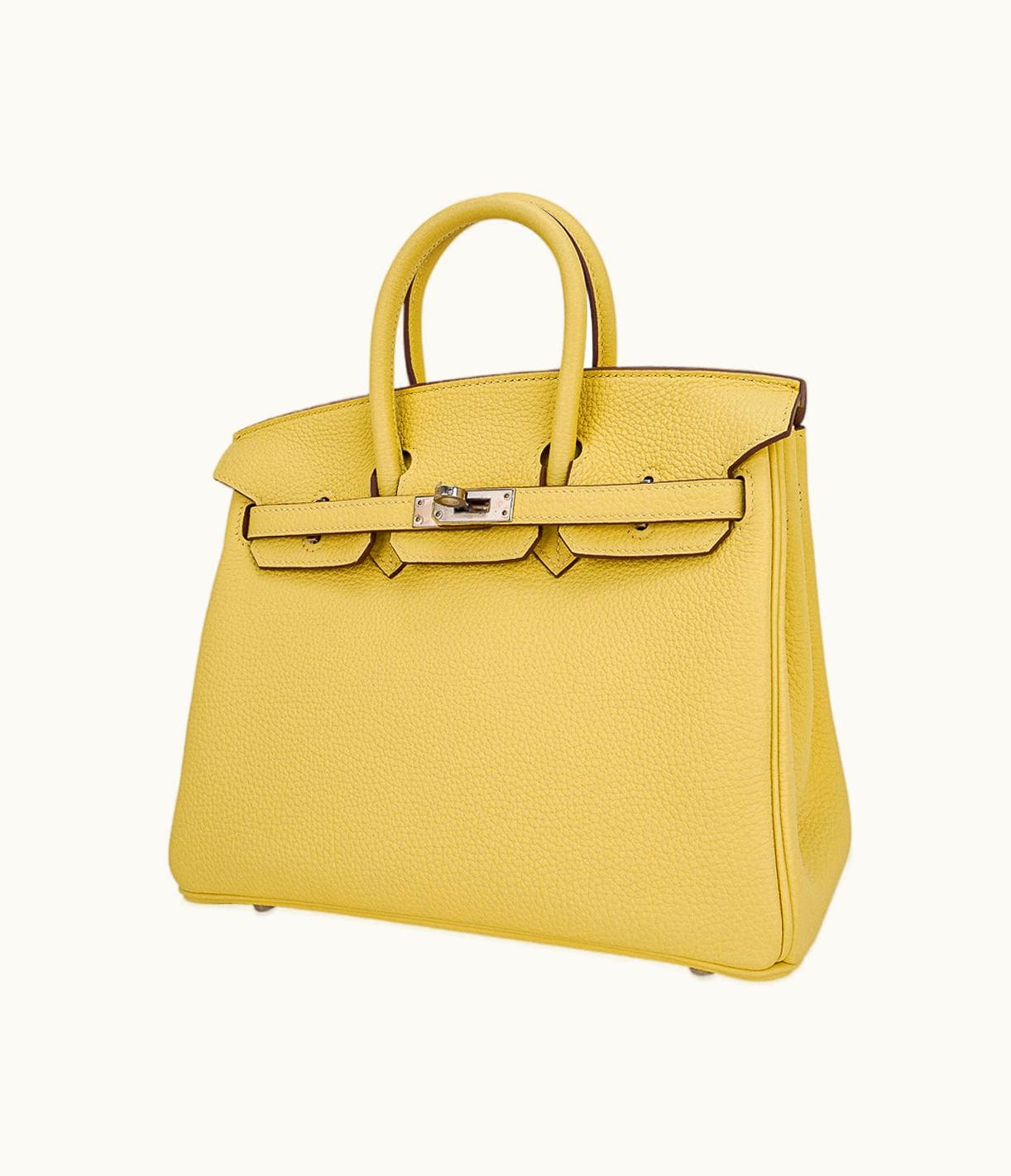 Hermès Hermès Birkin 30cm - Jaune Poussin - Clemence - Sellier - Palladium (PHW)