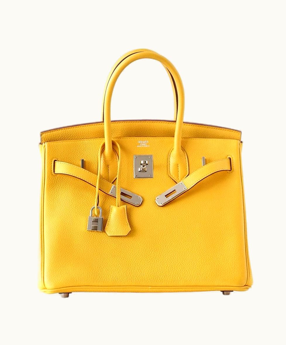 Hermès Hermès Birkin 30cm - Soleil - Swift - Sellier - Palladium (PHW)
