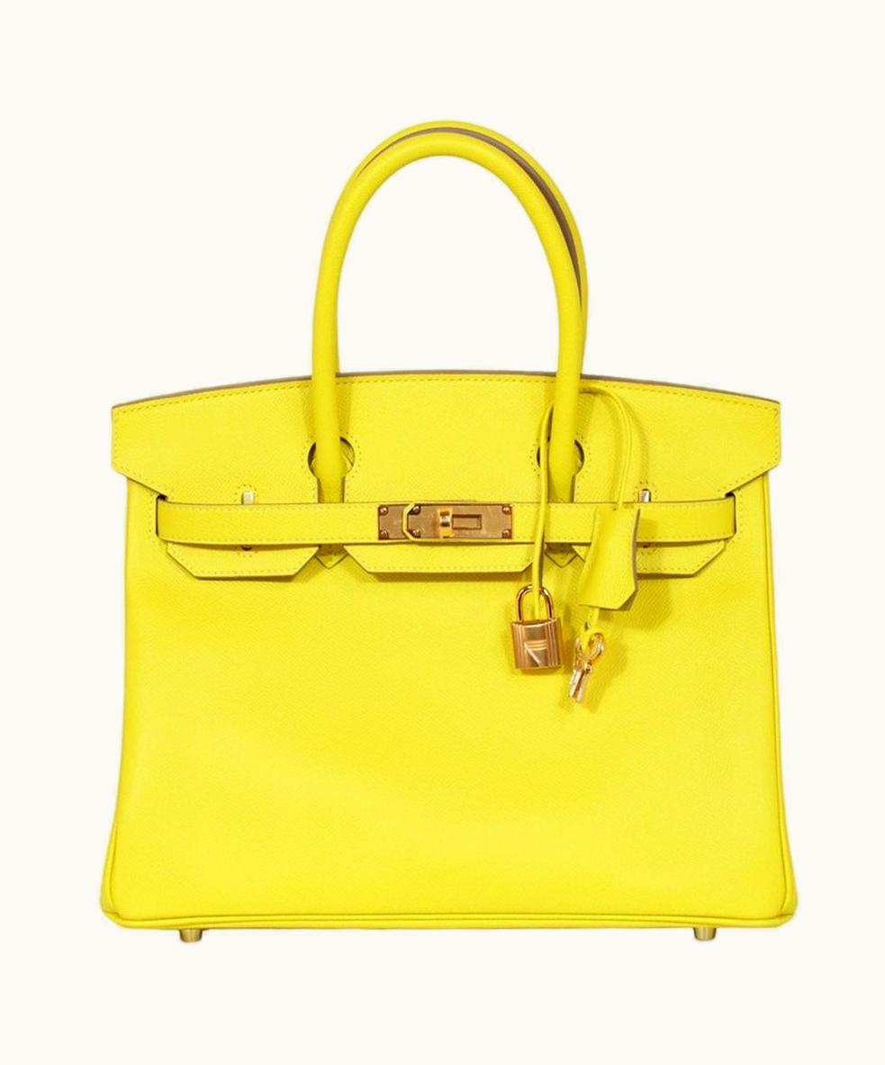 Hermès Hermès Birkin 30cm - Lime - Epsom - Retourne - Gold (GHW)