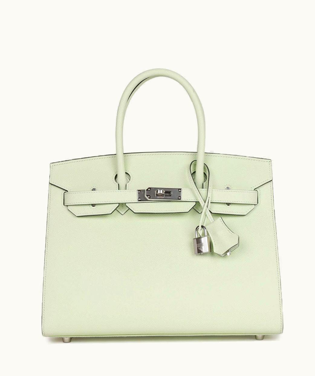 Hermès Hermès Birkin 30cm - Vert Fizz - Togo - Retourne - Palladium (PHW)