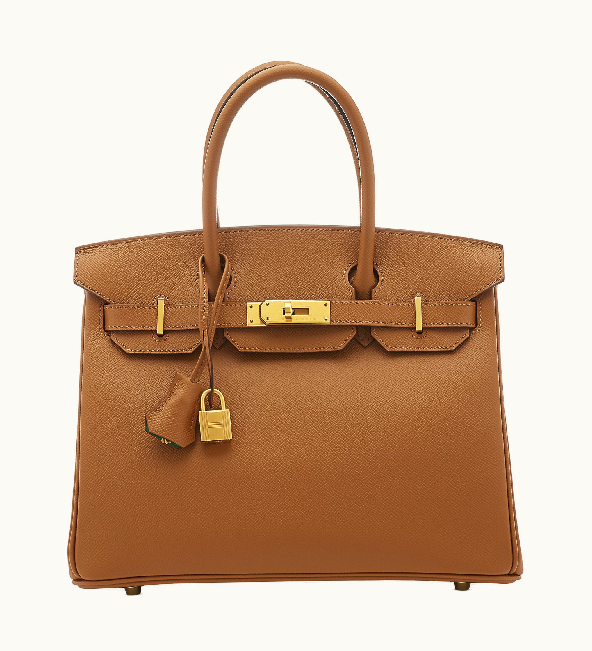 Hermès Hermès Birkin 30cm - Pelouse - Togo - Retourne - Gold (GHW)