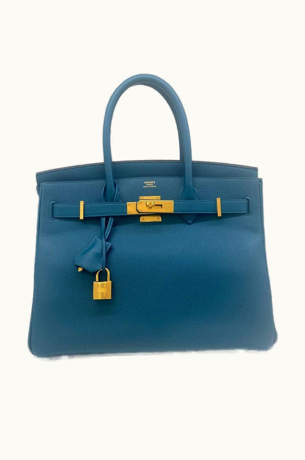Hermès Hermès Birkin 30cm - Vert Bosphore - Swift - Sellier - Gold (GHW)