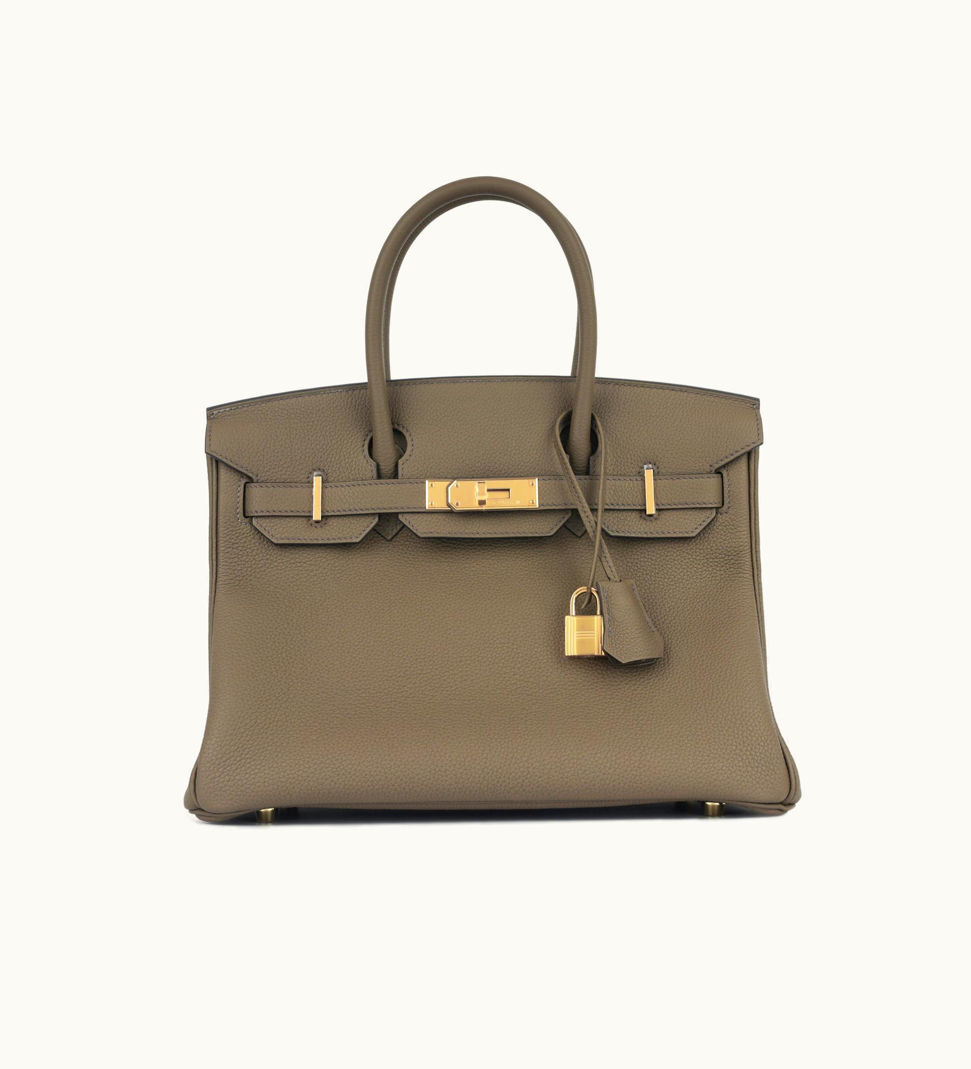 Hermès Hermès Birkin 30cm - Toundra - Togo - Retourne - Gold (GHW)