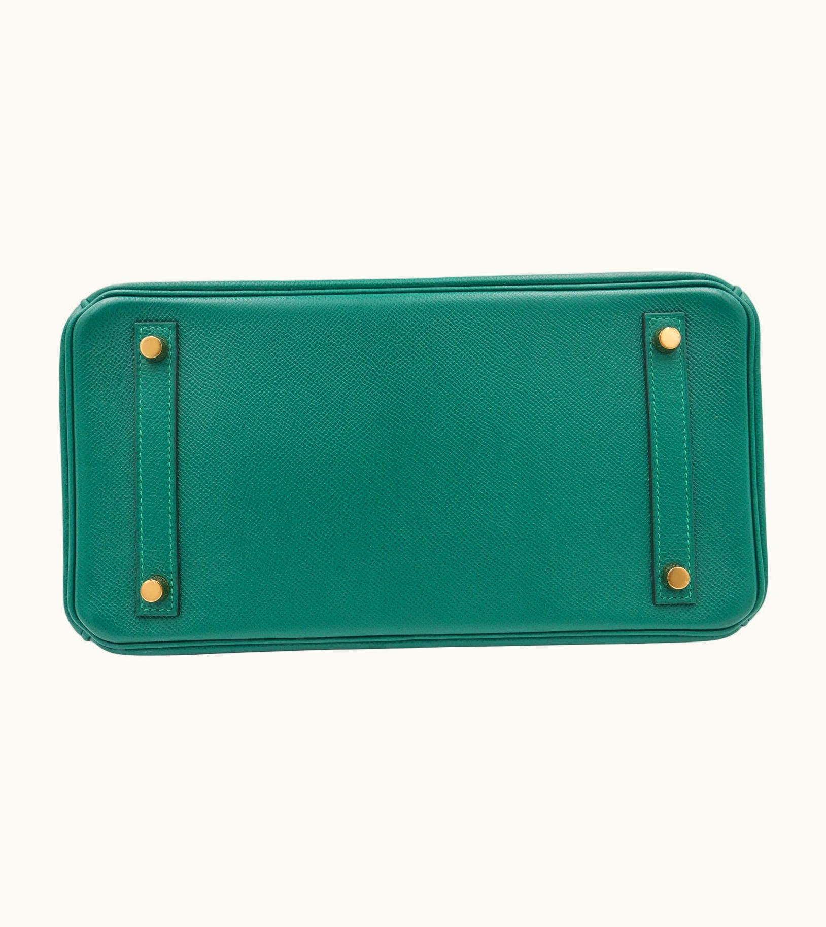 Hermès Hermès Birkin 30cm - Malachite - Clemence - Sellier - Gold (GHW)