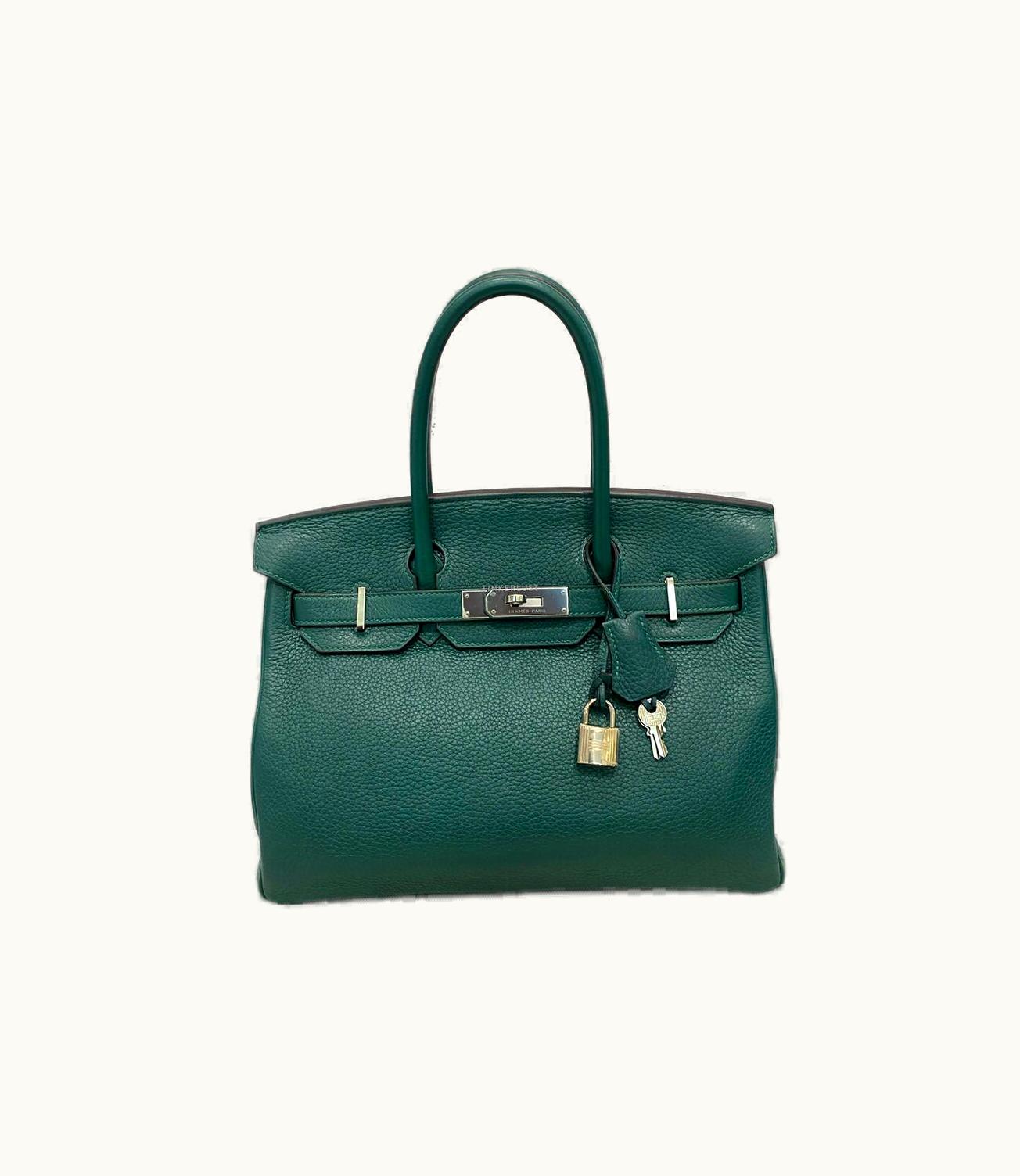 Hermès Hermès Birkin 30cm - Malachite - Epsom - Sellier - Palladium (PHW)