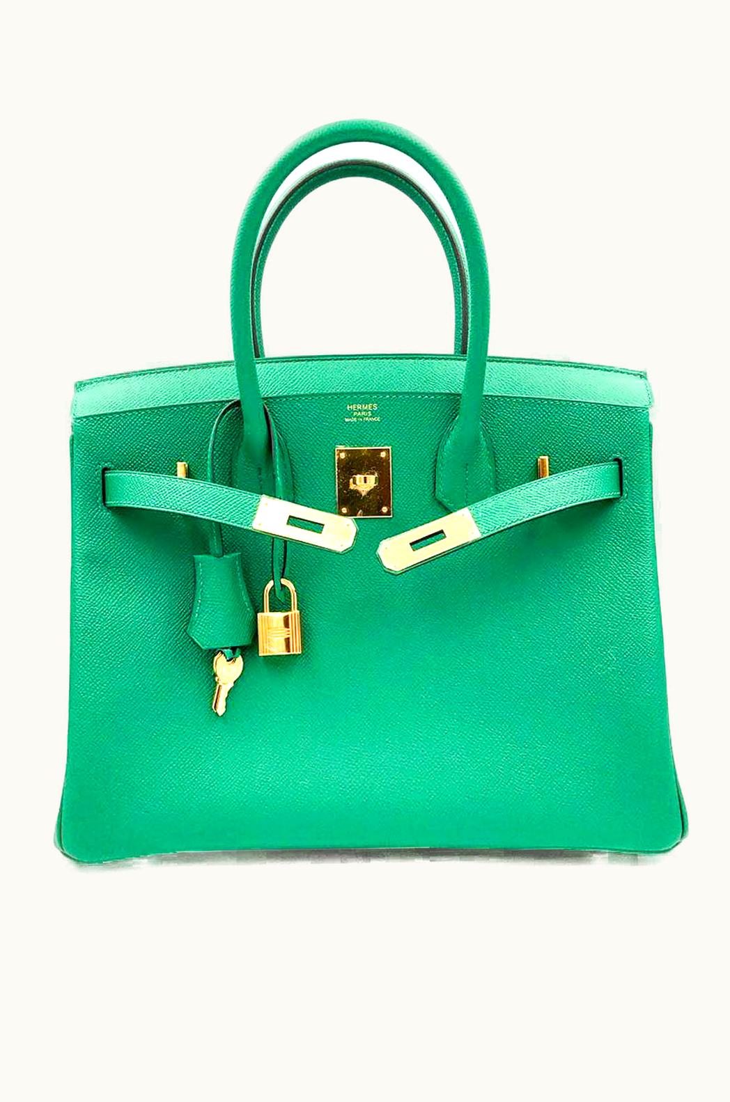 Hermès Hermès Birkin 30cm - Vert Vertigo - Swift - Sellier - Gold (GHW)