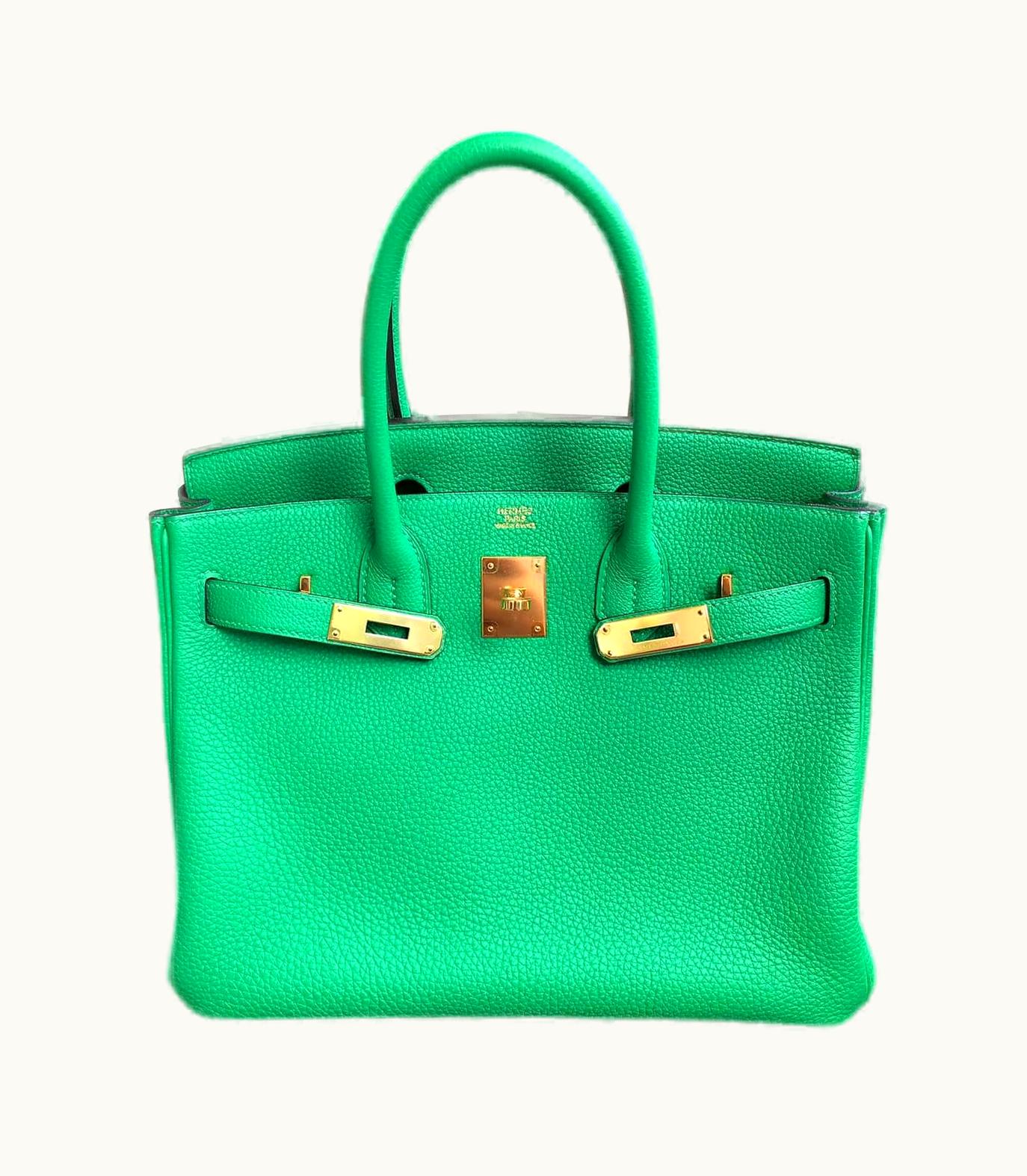 Hermès Hermès Birkin 30cm - Bambou - Togo - Retourne - Gold (GHW)