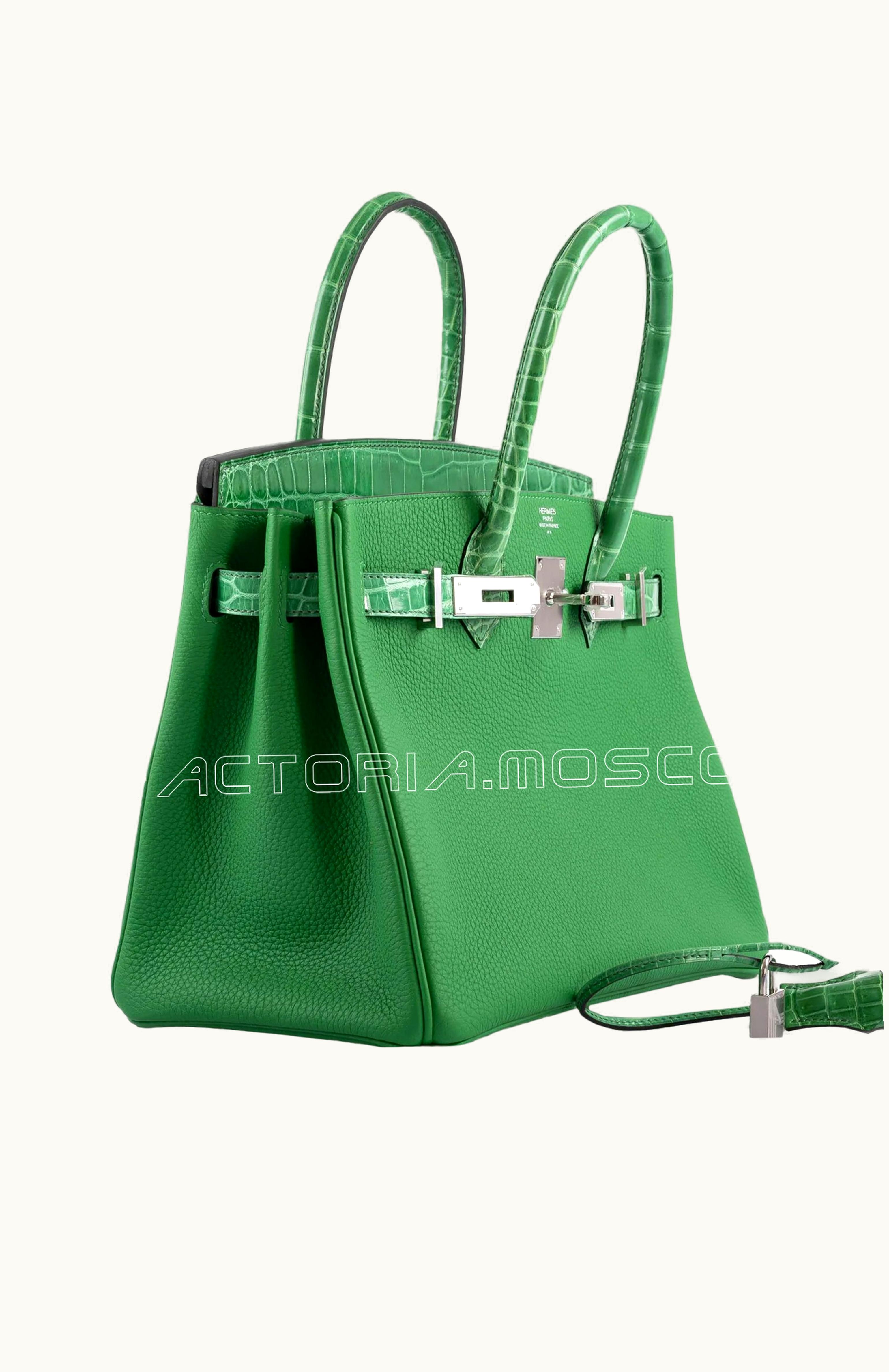 Hermès Hermès Birkin 30cm - Bambou - Epsom - Sellier - Palladium (PHW)