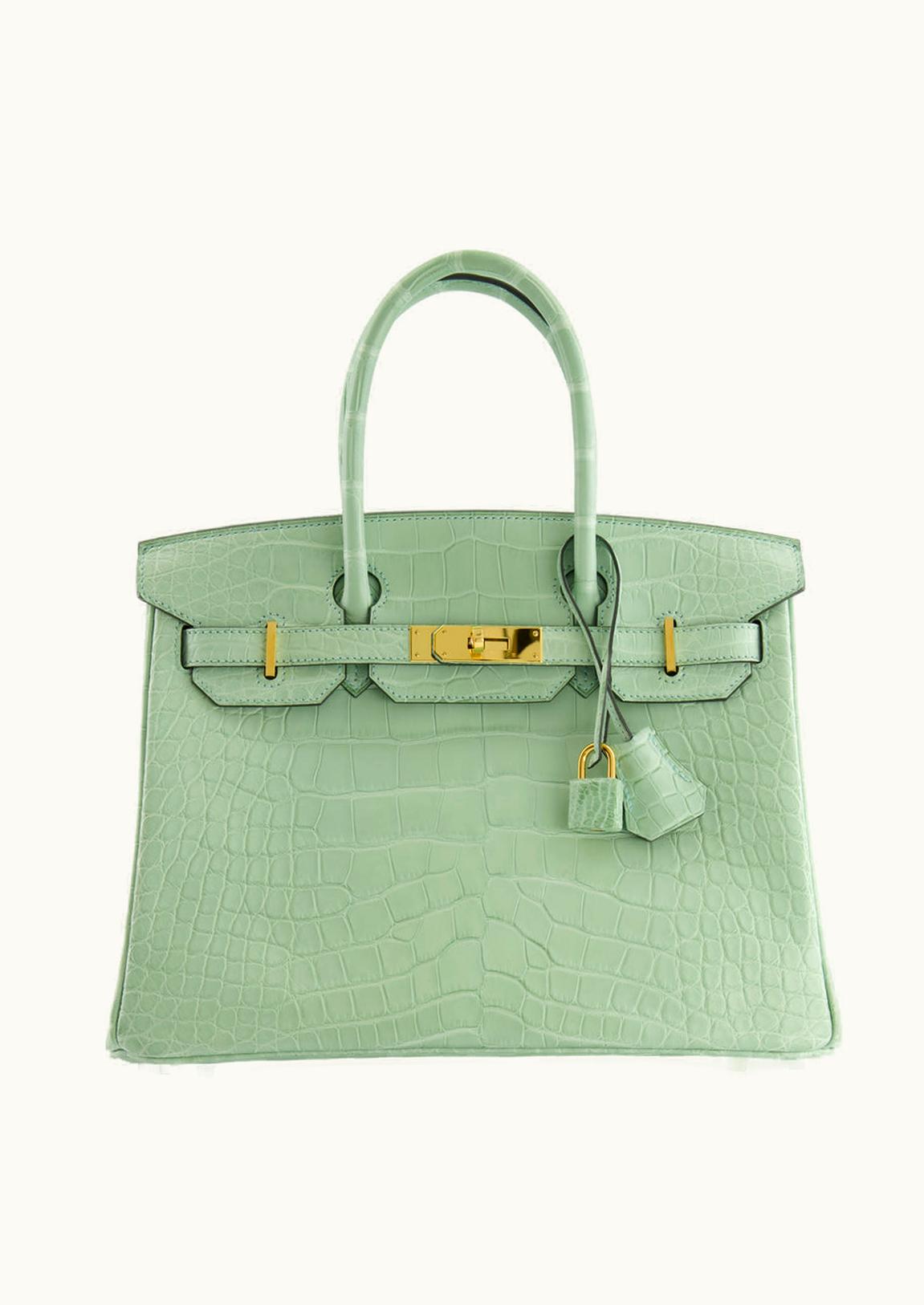 Hermès Hermès Birkin 30cm - Vert d'Eau - Togo - Retourne - Gold (GHW)