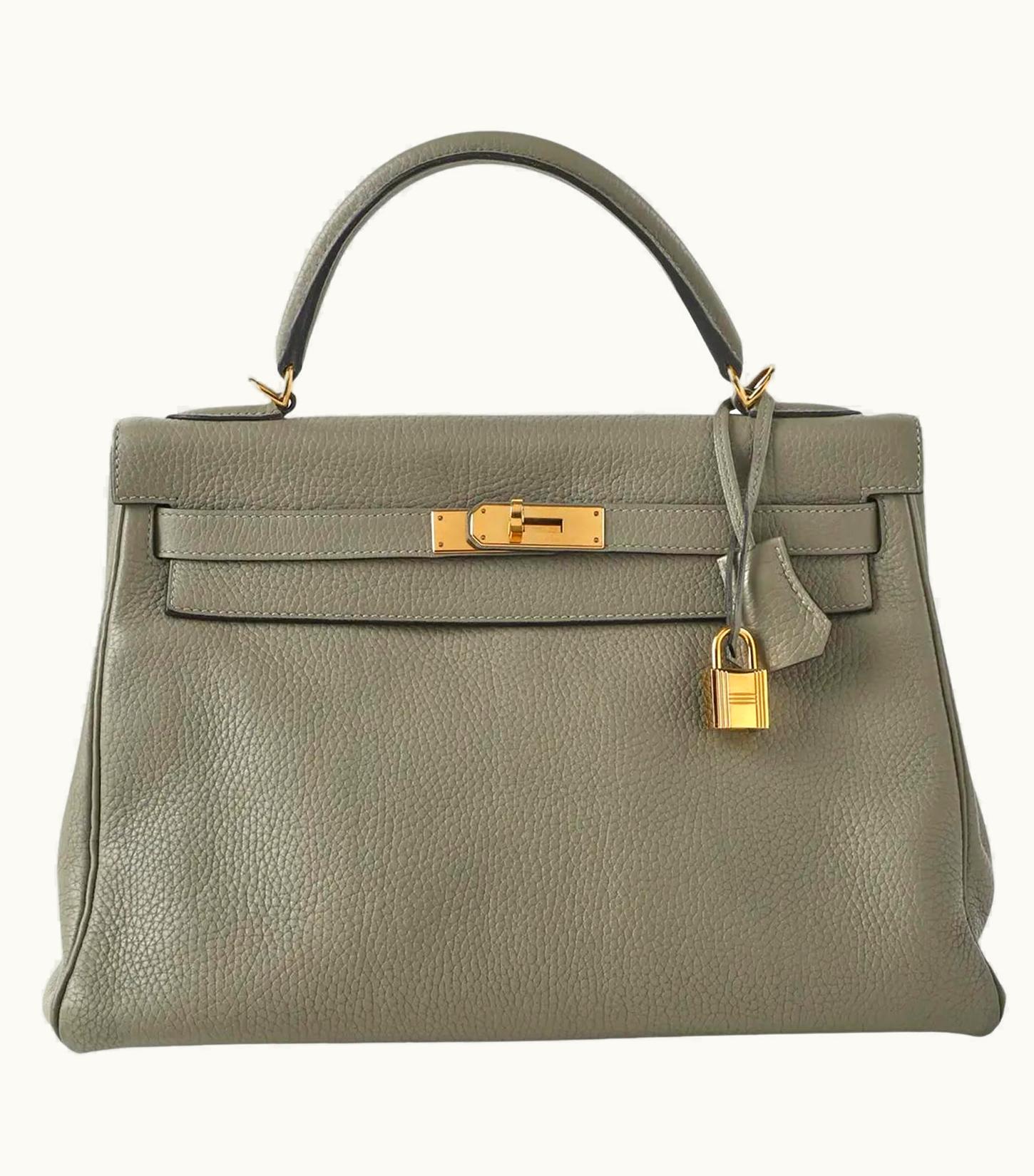 Hermès Hermès Birkin 30cm - Sauge - Togo - Sellier - Gold (GHW)