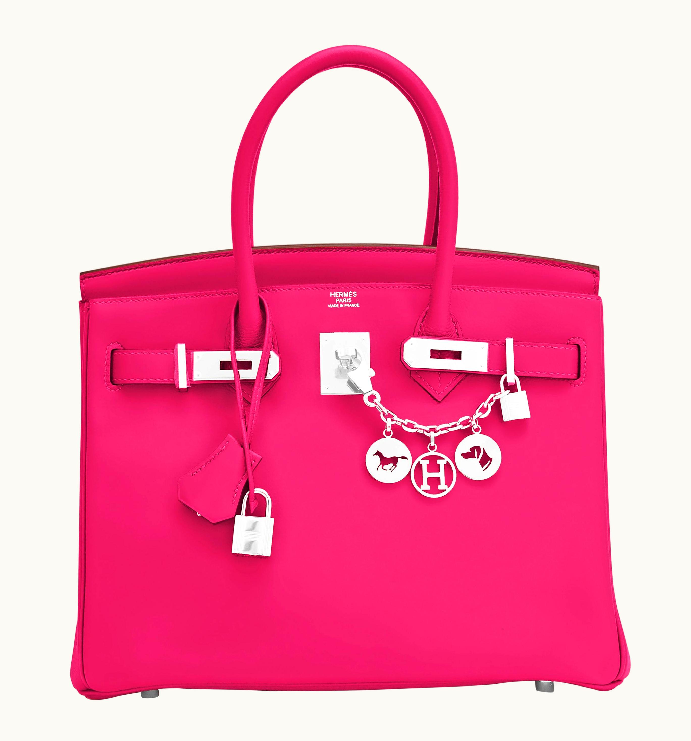 Hermès Hermès Birkin 30cm - Rose Shocking - Epsom - Retourne - Palladium (PHW)