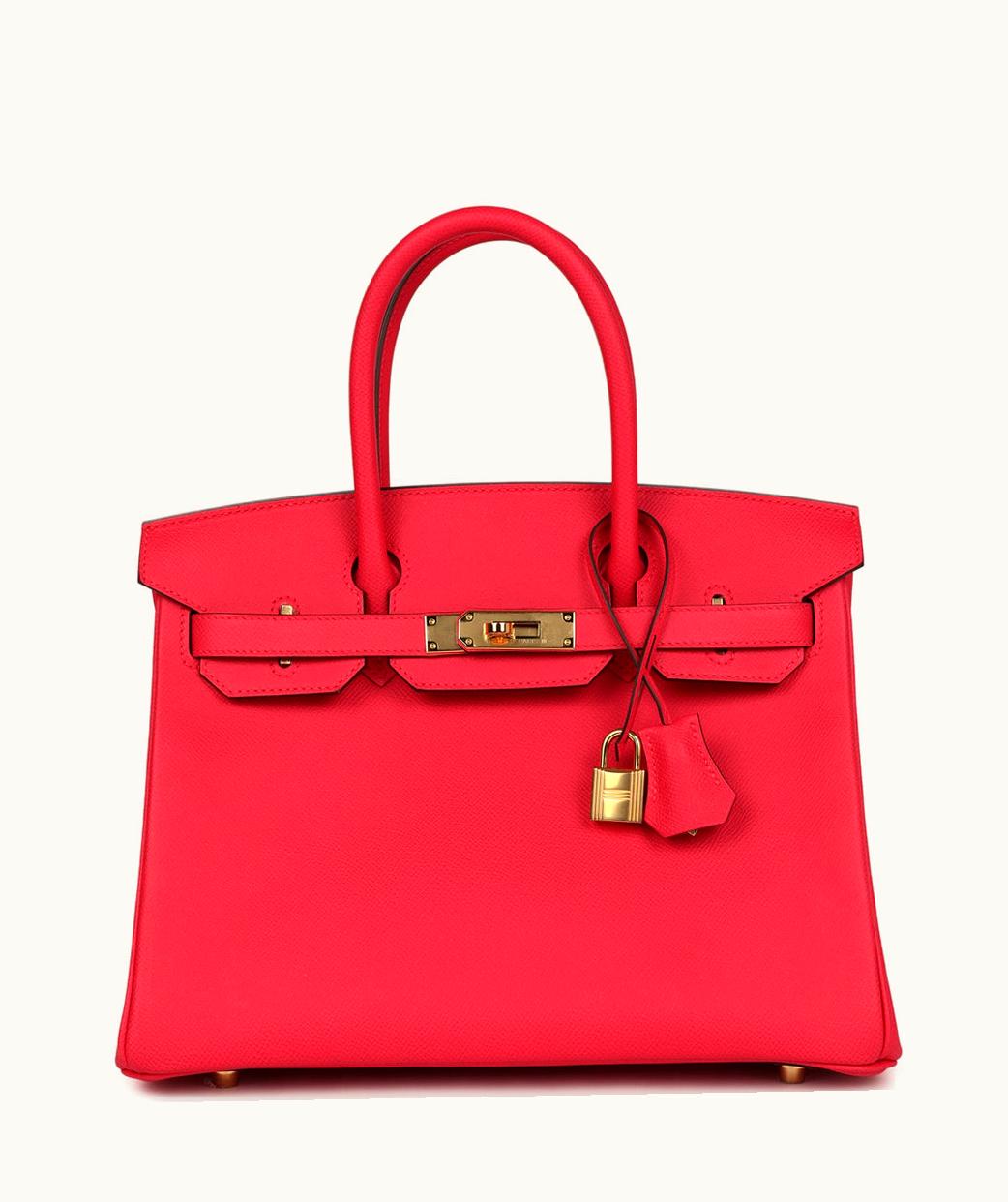 Hermès Hermès Birkin 30cm - Rose Extreme - Clemence - Retourne - Gold (GHW)