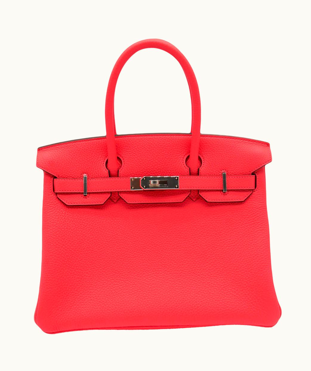 Hermès Hermès Birkin 30cm - Rose Texas - Clemence - Retourne - Palladium (PHW)