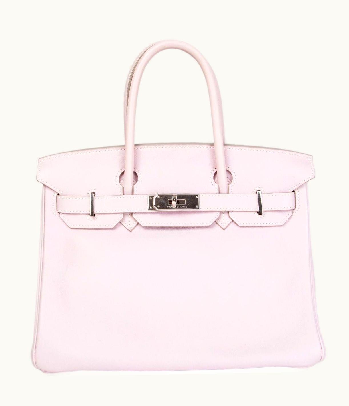 Hermès Hermès Birkin 30cm - Rose Dragee - Epsom - Retourne - Palladium (PHW)