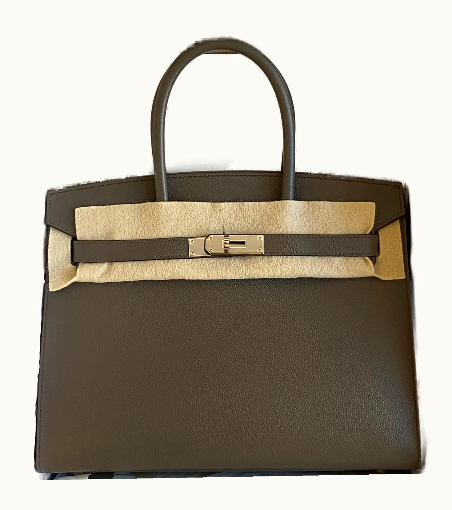 Hermès Hermès Birkin 30cm - Etain - Clemence - Sellier - Palladium (PHW)