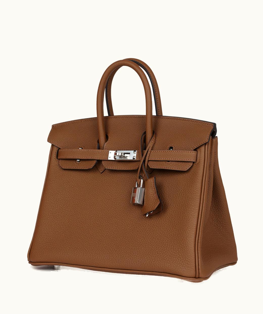 Hermès Hermès Birkin 30cm - Alezan - Clemence - Retourne - Palladium (PHW)
