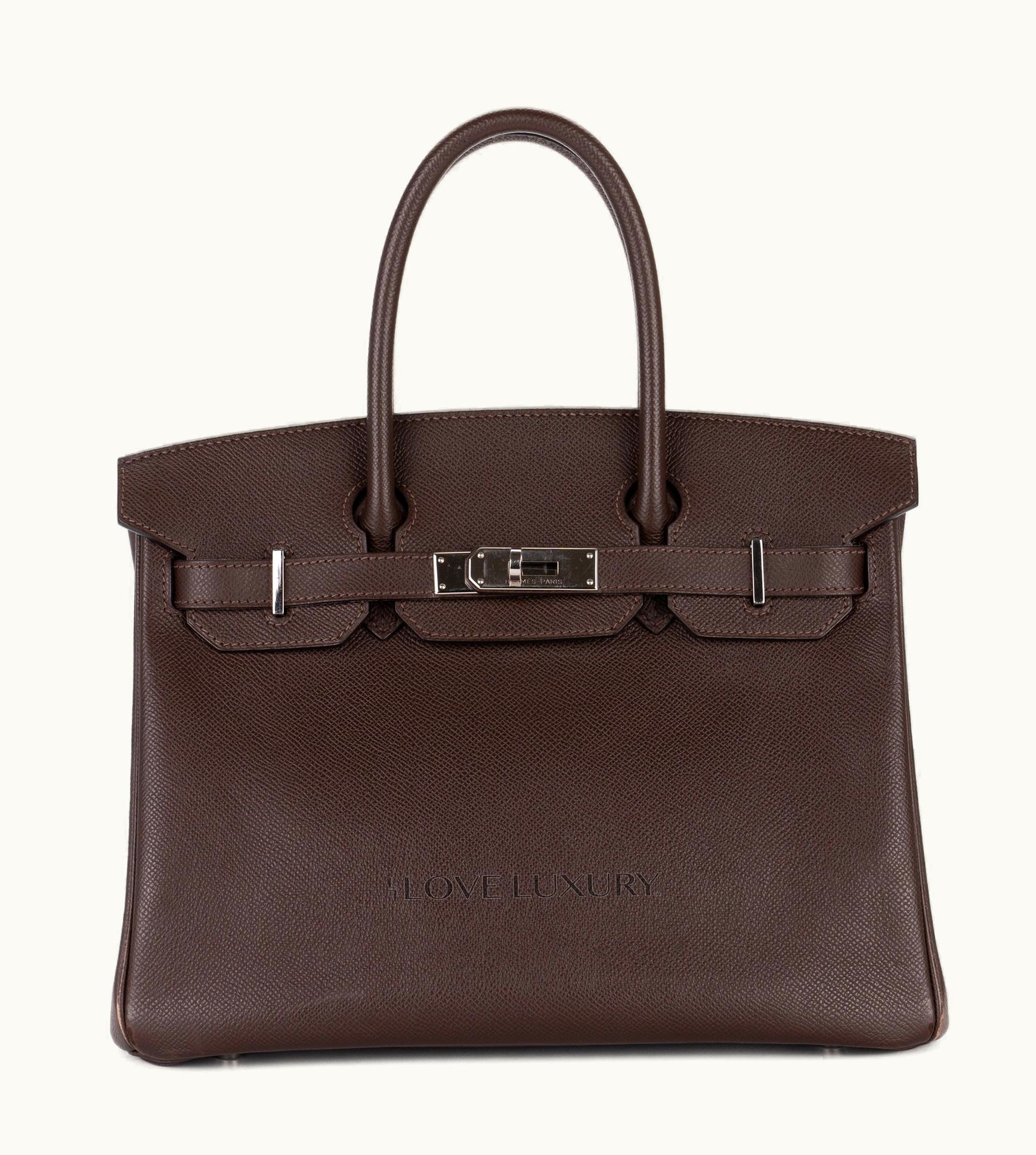 Hermès Hermès Birkin 30cm - Chocolat - Togo - Retourne - Palladium (PHW)