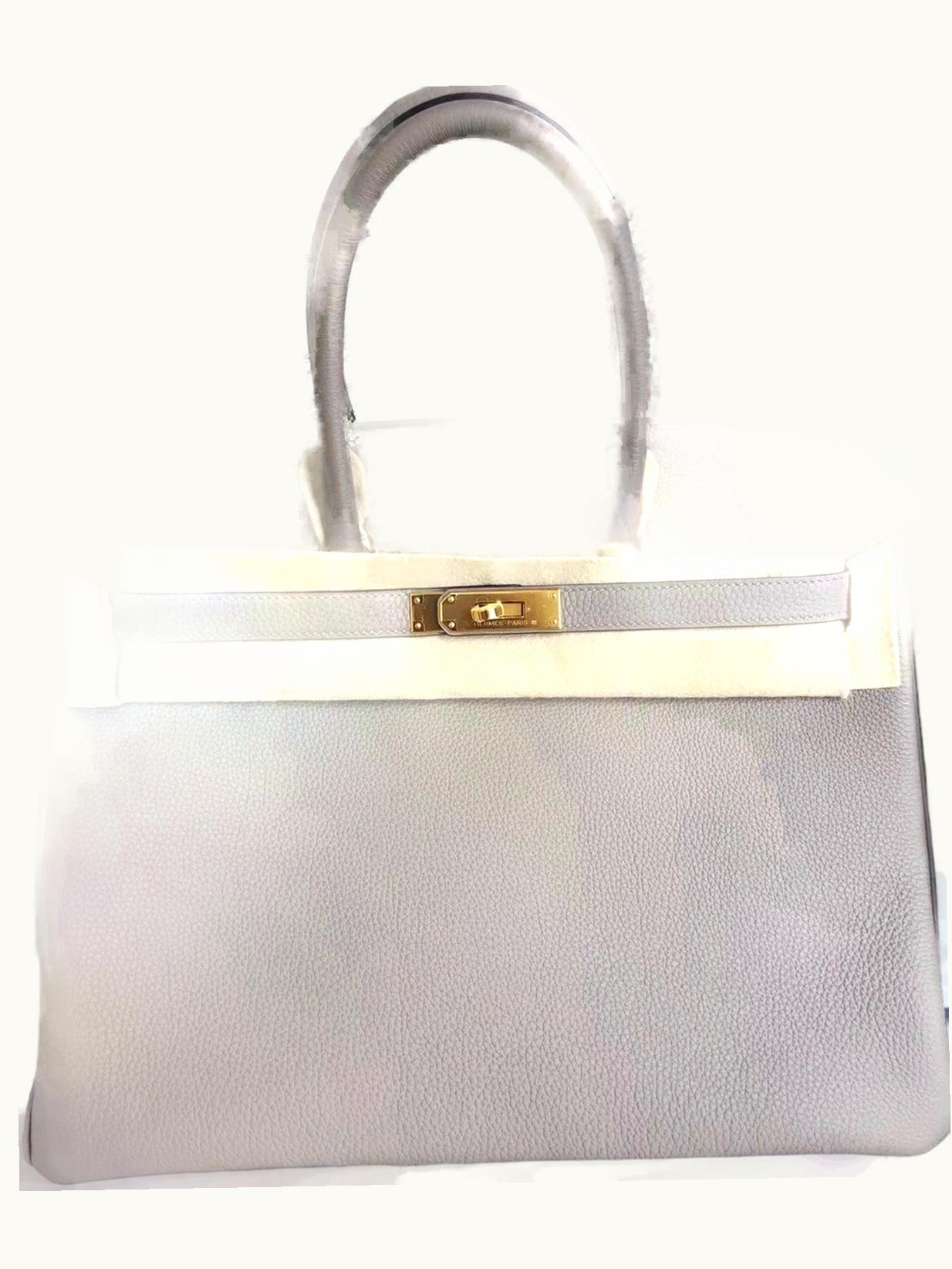Hermès Hermès Birkin 30cm - Gris Asphalt - Swift - Sellier - Gold (GHW)