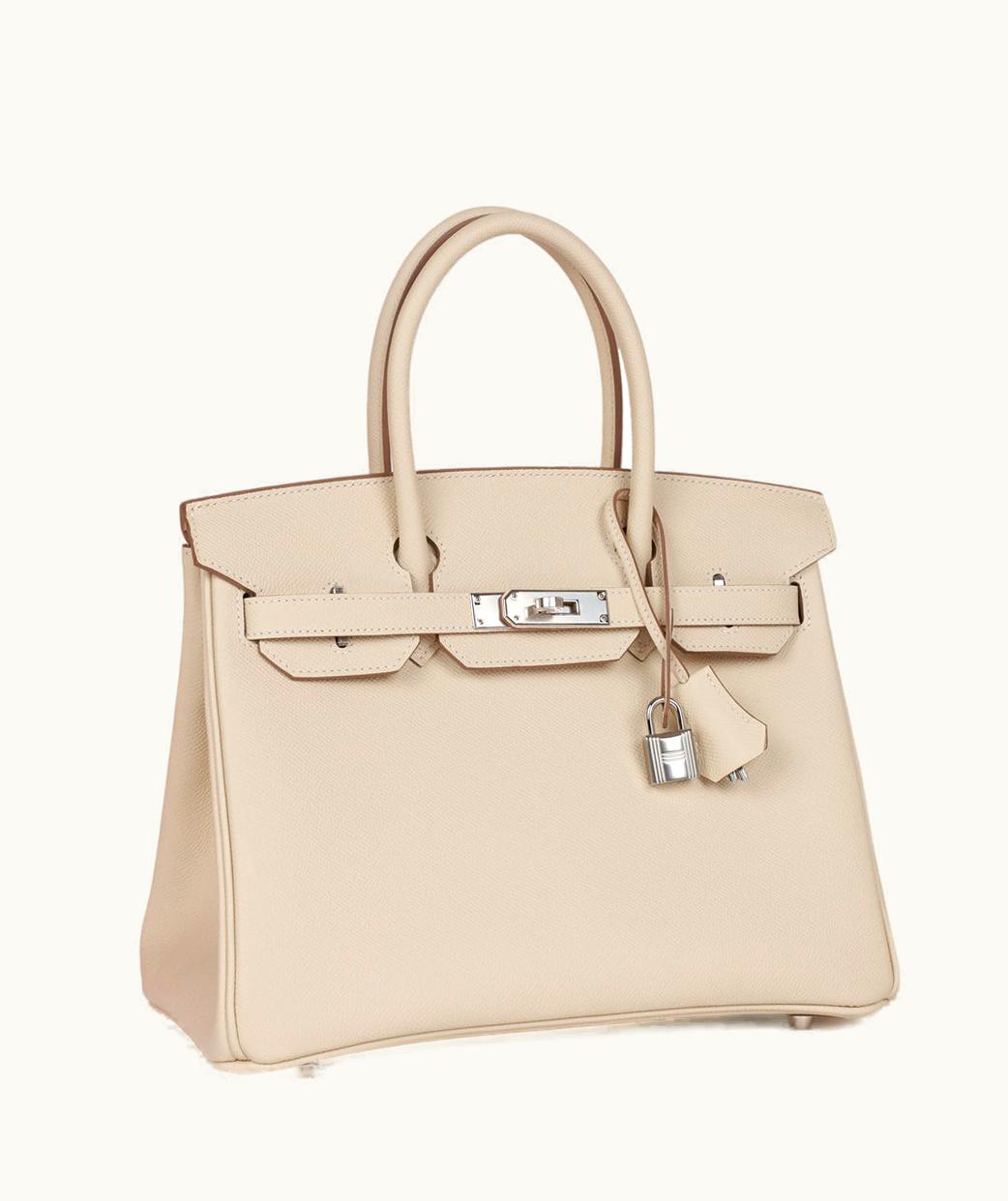 Hermès Hermès Birkin 30cm - Craie - Clemence - Retourne - Palladium (PHW)